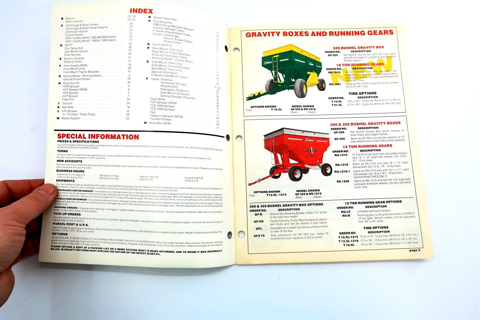 Vintage 1980&rsquo;s Demco Sprayer Equipment Dealer Brochure Catalog No 38