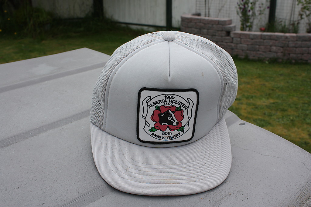 Ball Cap Hat – Alberta Holstein – 50th Anniversary 1985 Dairy Cow Cattle (H772)
