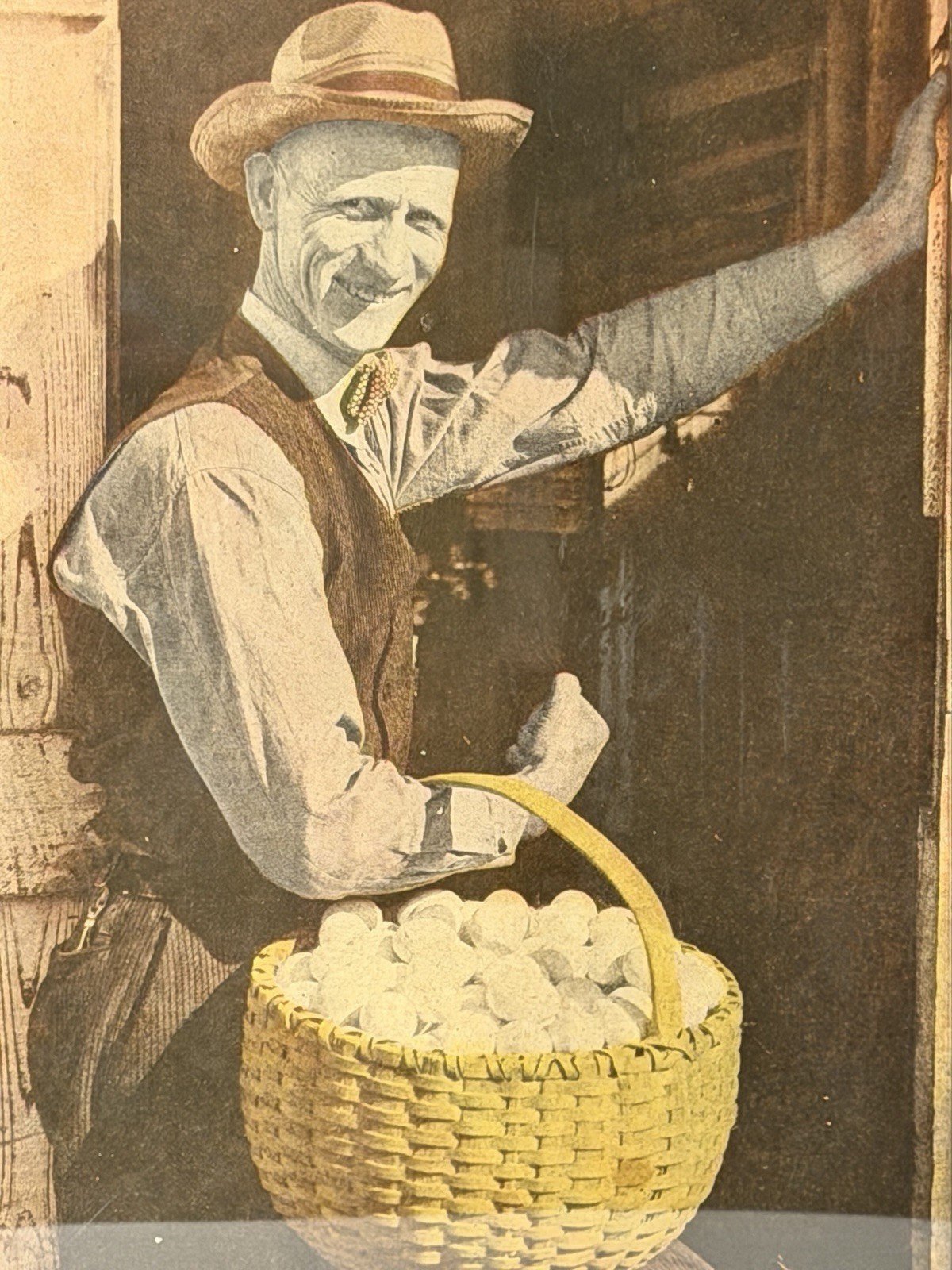 Rare 1939 Hoards Dairyman Magazine Framed Cover • Egg Farmer • Farmhouse Decor