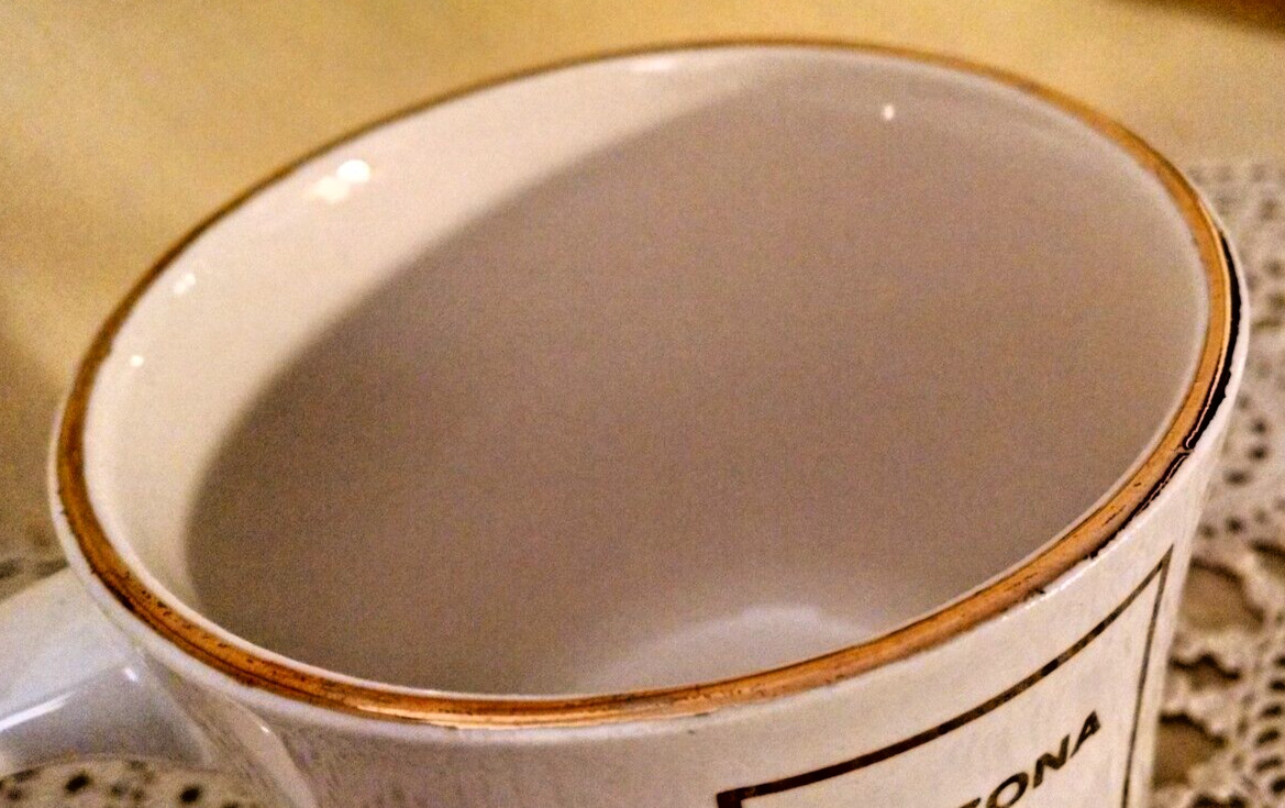 SILO-MATIC MUG VAN DUSEN ARIZONA 1980 INTL SILO CONVENTION GC SHAFER 24K GOLD.
