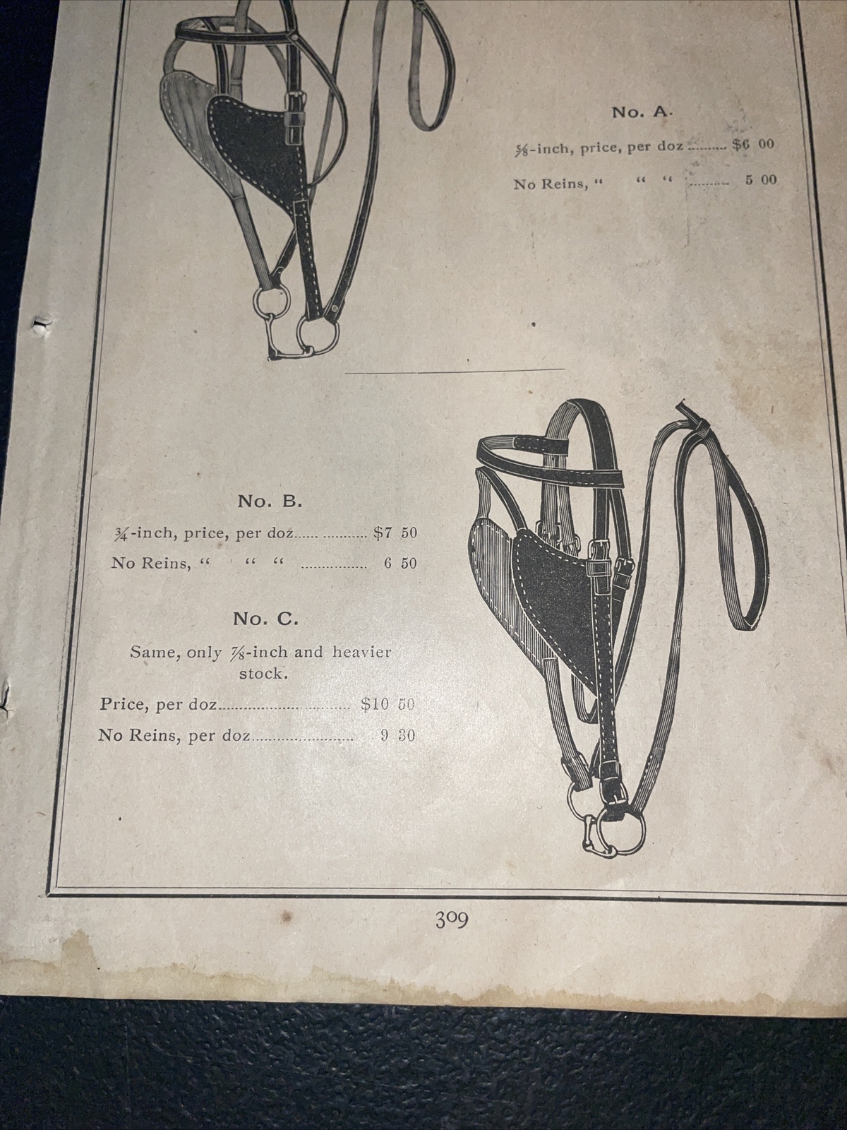 1891 Baldwin – Blind Bridles – Farm Advertising – New Orleans