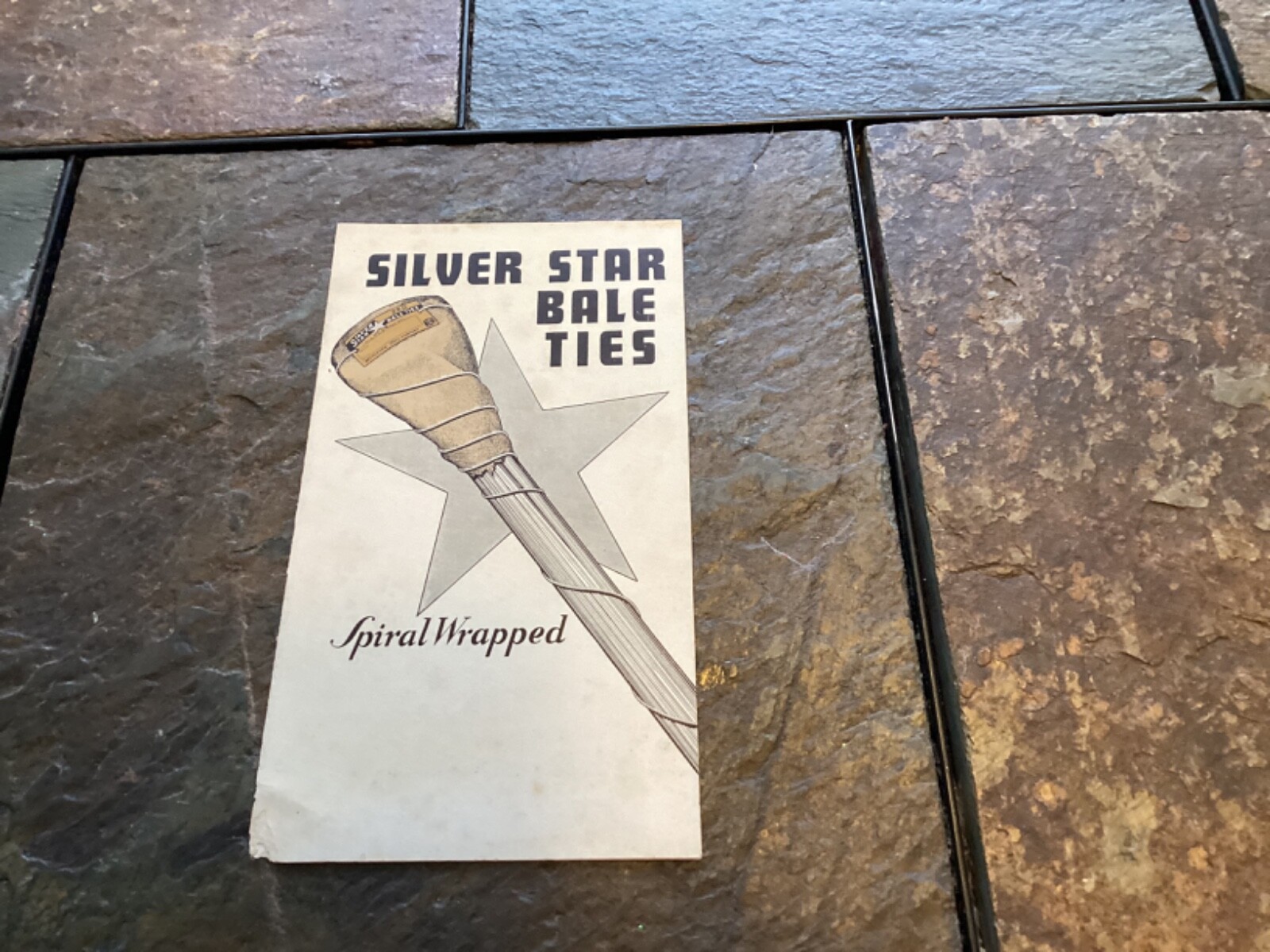 1935 Bethlehem Steel Star Bale Ties « Spiral Wrapped » Mini Brochure
