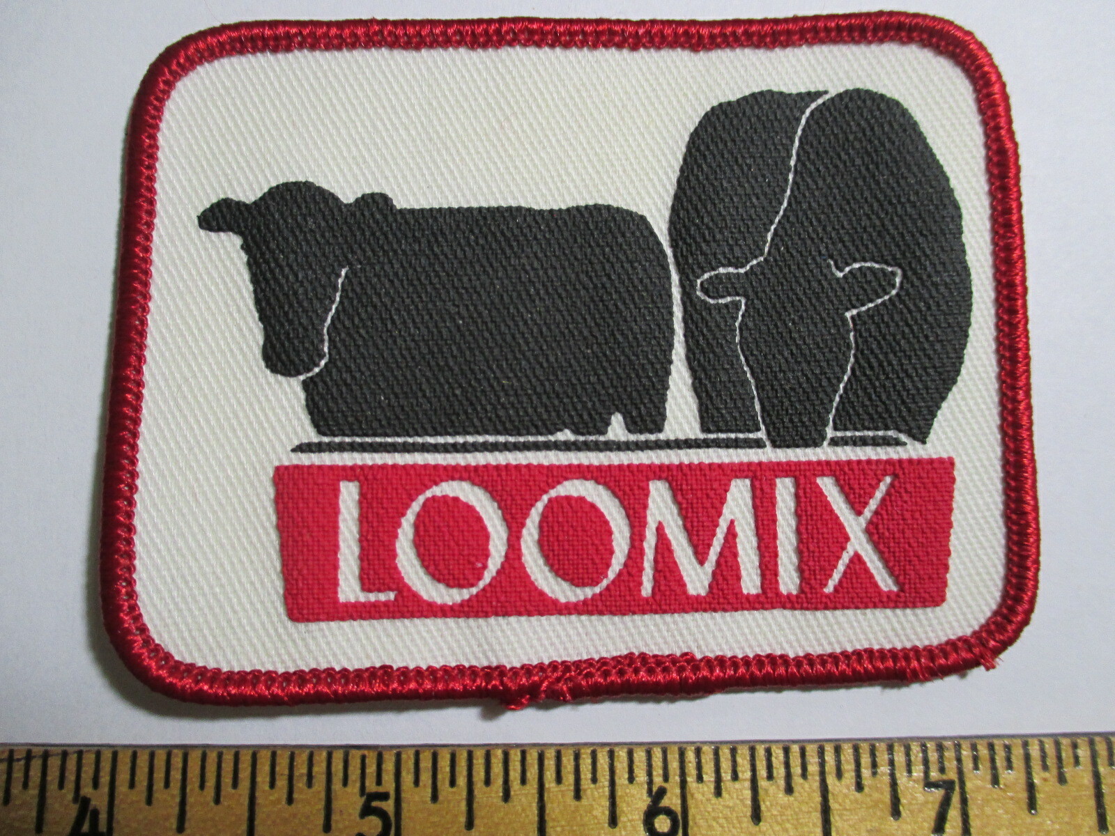 Loomix Patch Agricultural Farming Animals Cows Weed & Feed NOS Vintage 70&rsquo;s