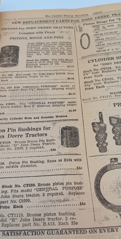 1940&rsquo;s Tractor Parts Catalog. The The Central Iowa Tractor Wrecking Co. Full
