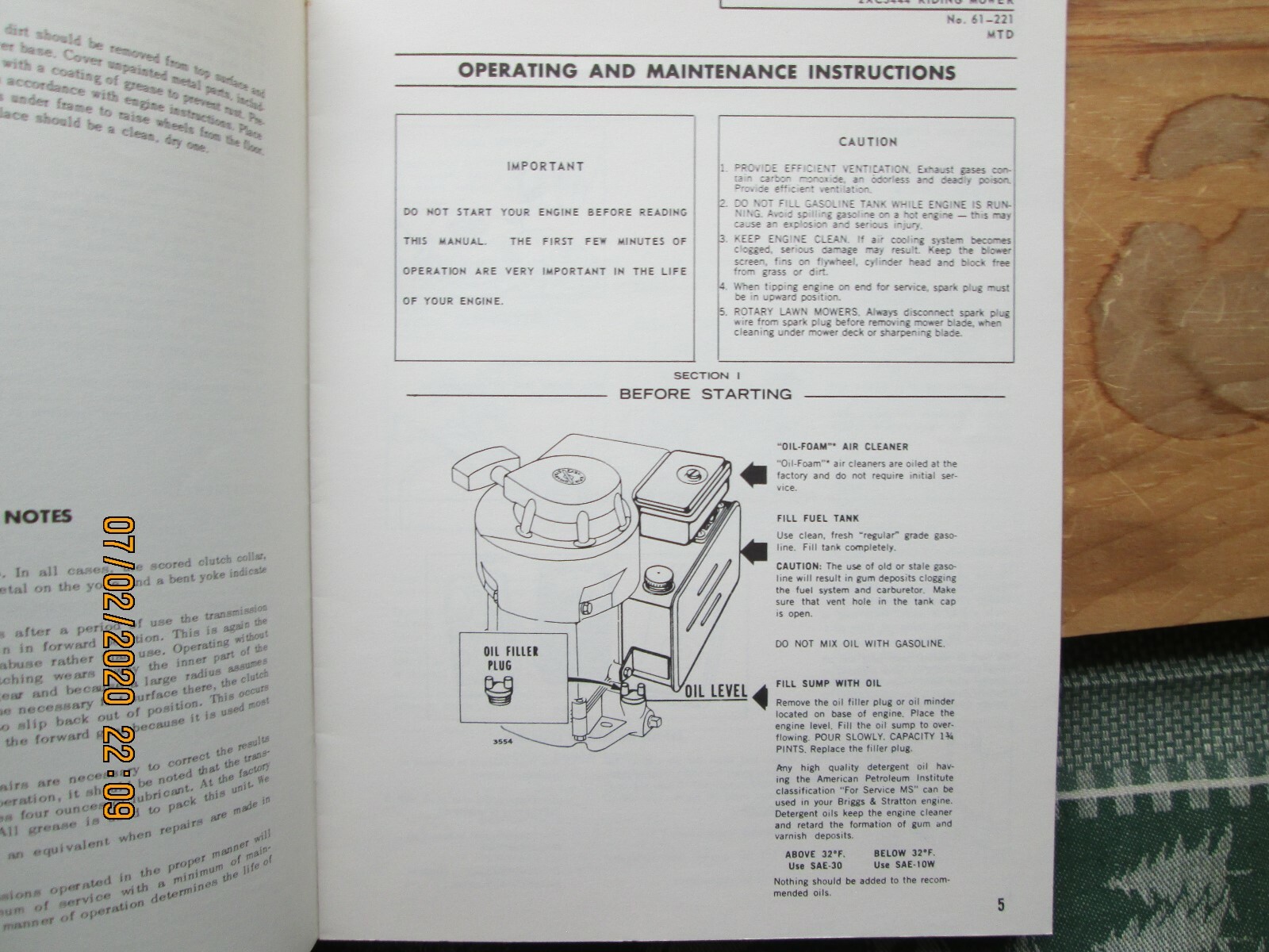 Western Auto Wizard Riding Mower 2XC3444 Operating & Service Inst. Manual