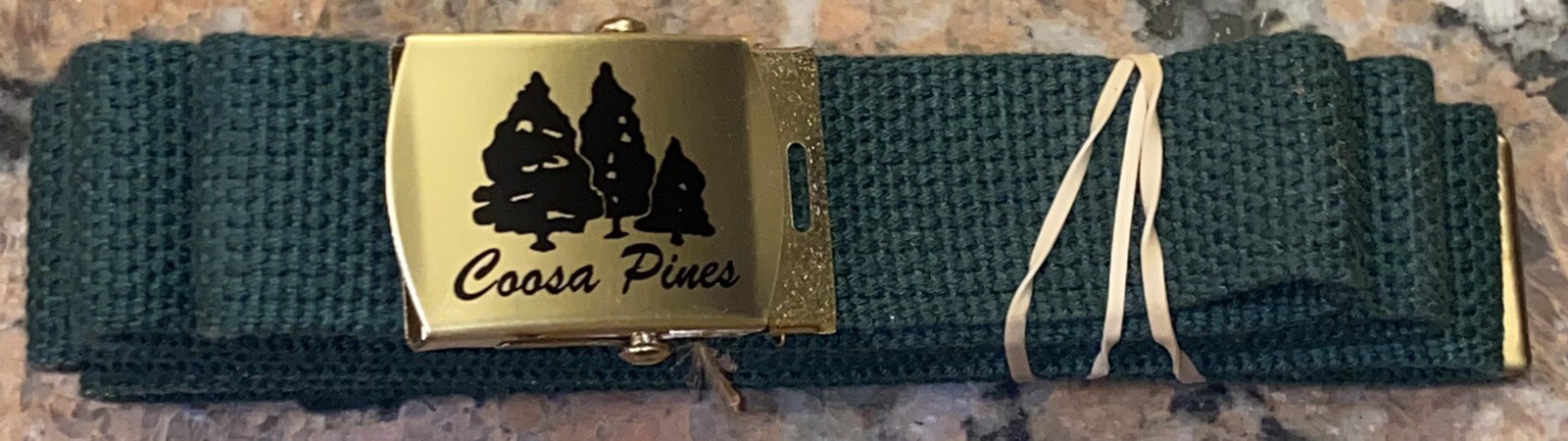 Scarce 1950’s- 60’s Coosa Pines Agricultural Cloth Adjustable Men’s Belt 56” L