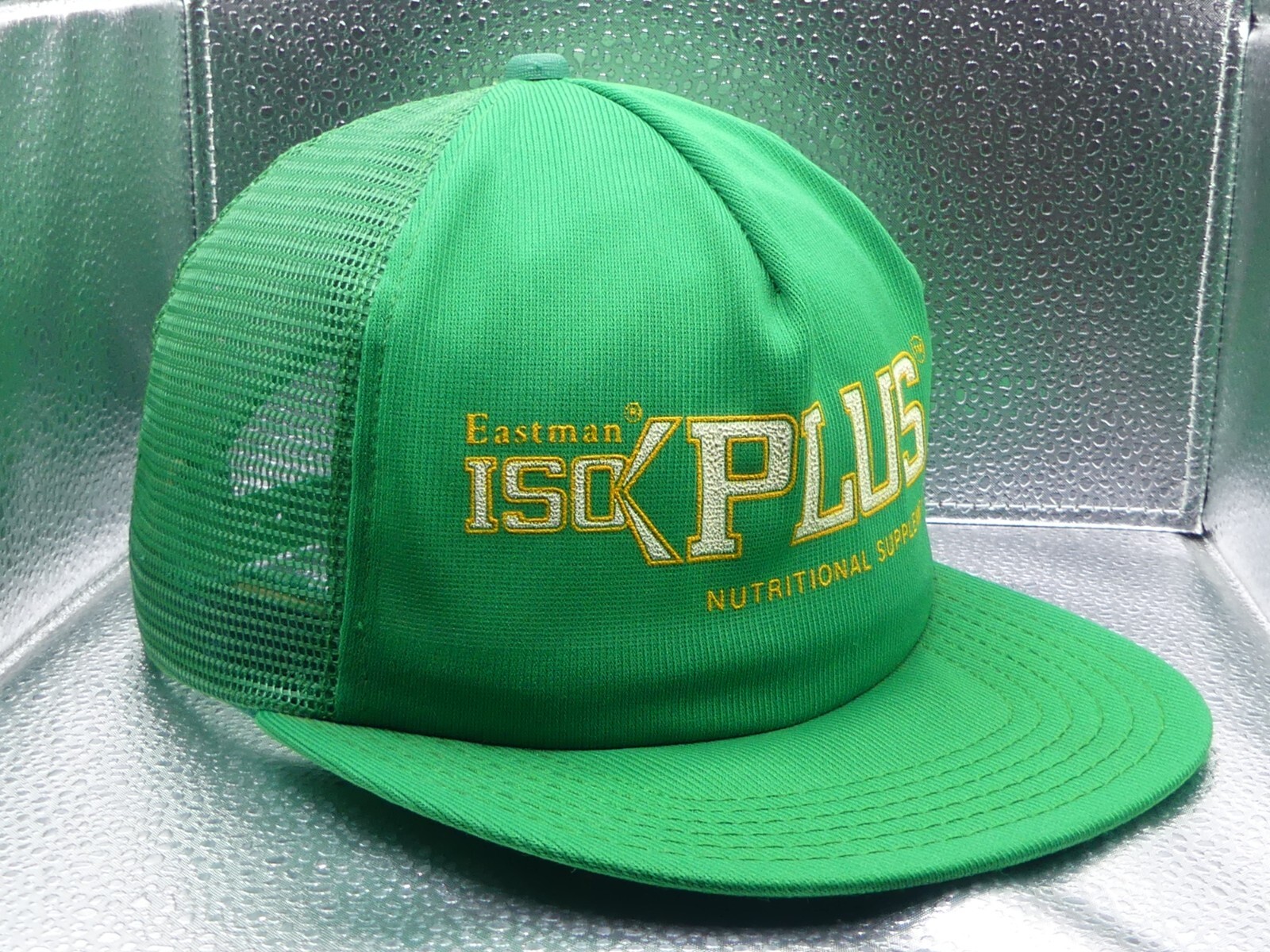 Vintage Eastman Iso Plus Nutritional Supplement Animal Farming Green Trucker Hat