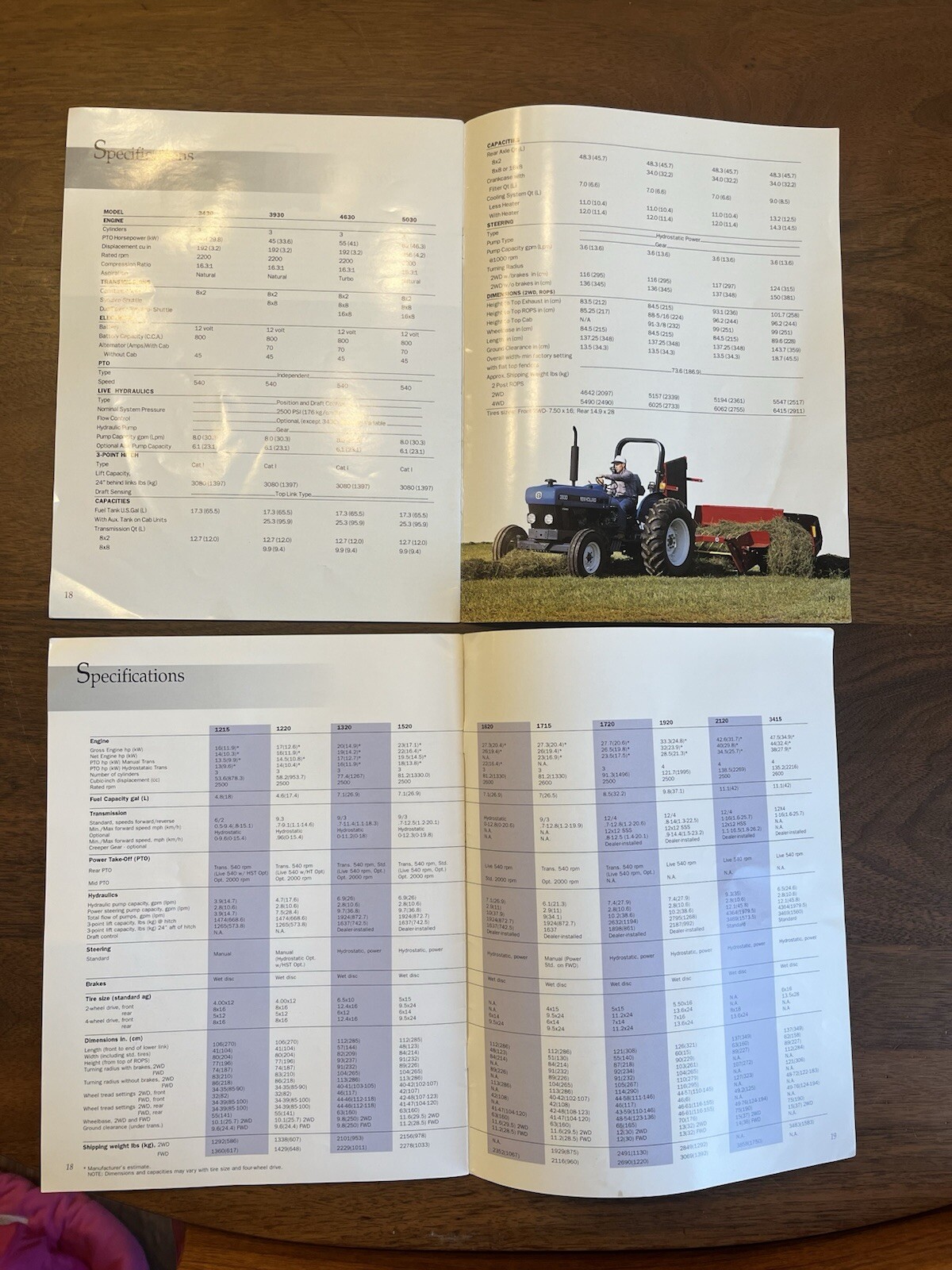 1996 New Holland Compact, Forage Harvesters, And 30 And 40 Series Brochures