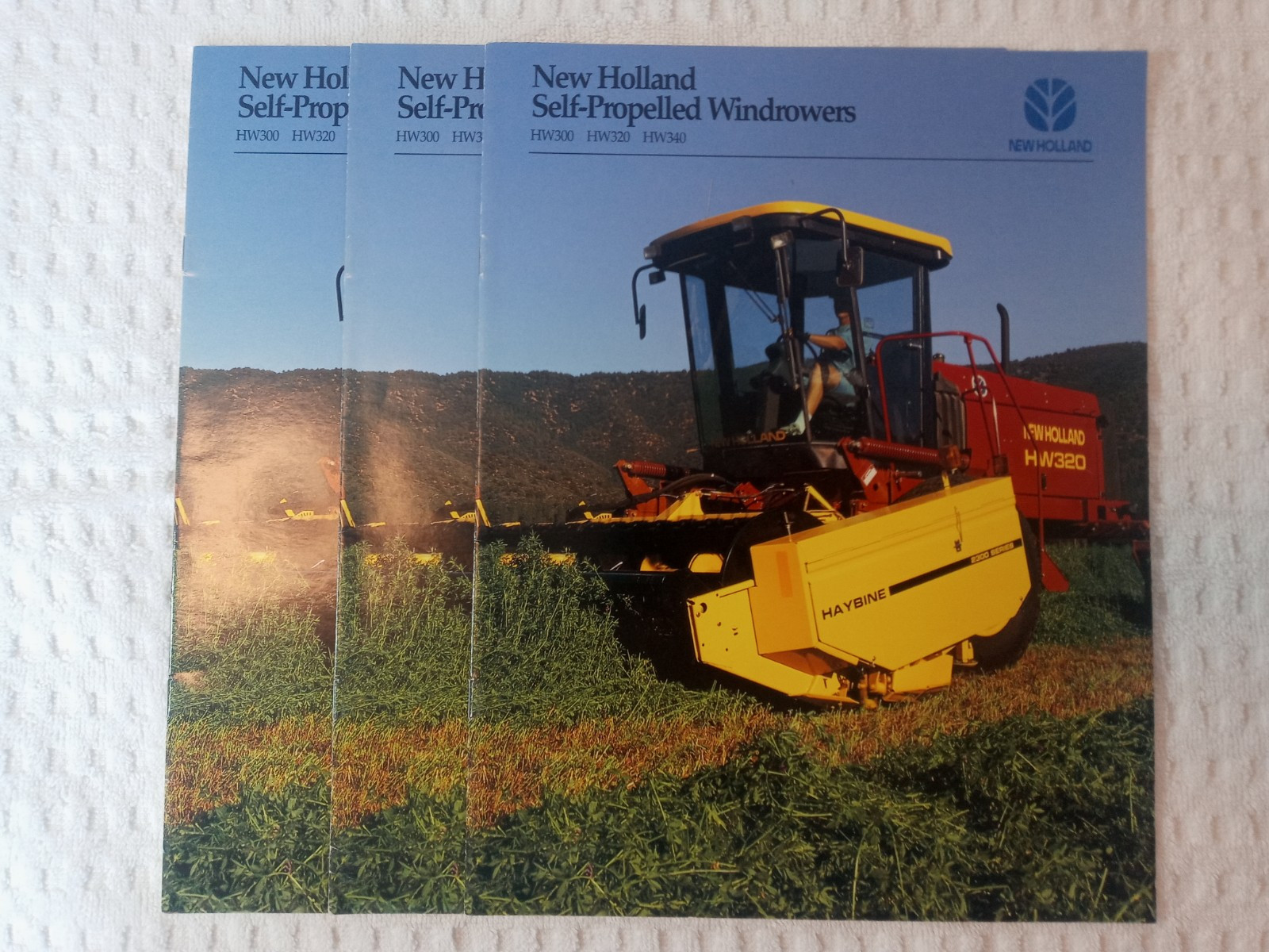 New Holland Round Baler Skid Steer Windrower Assorted Sales Brochures Lot Of 9