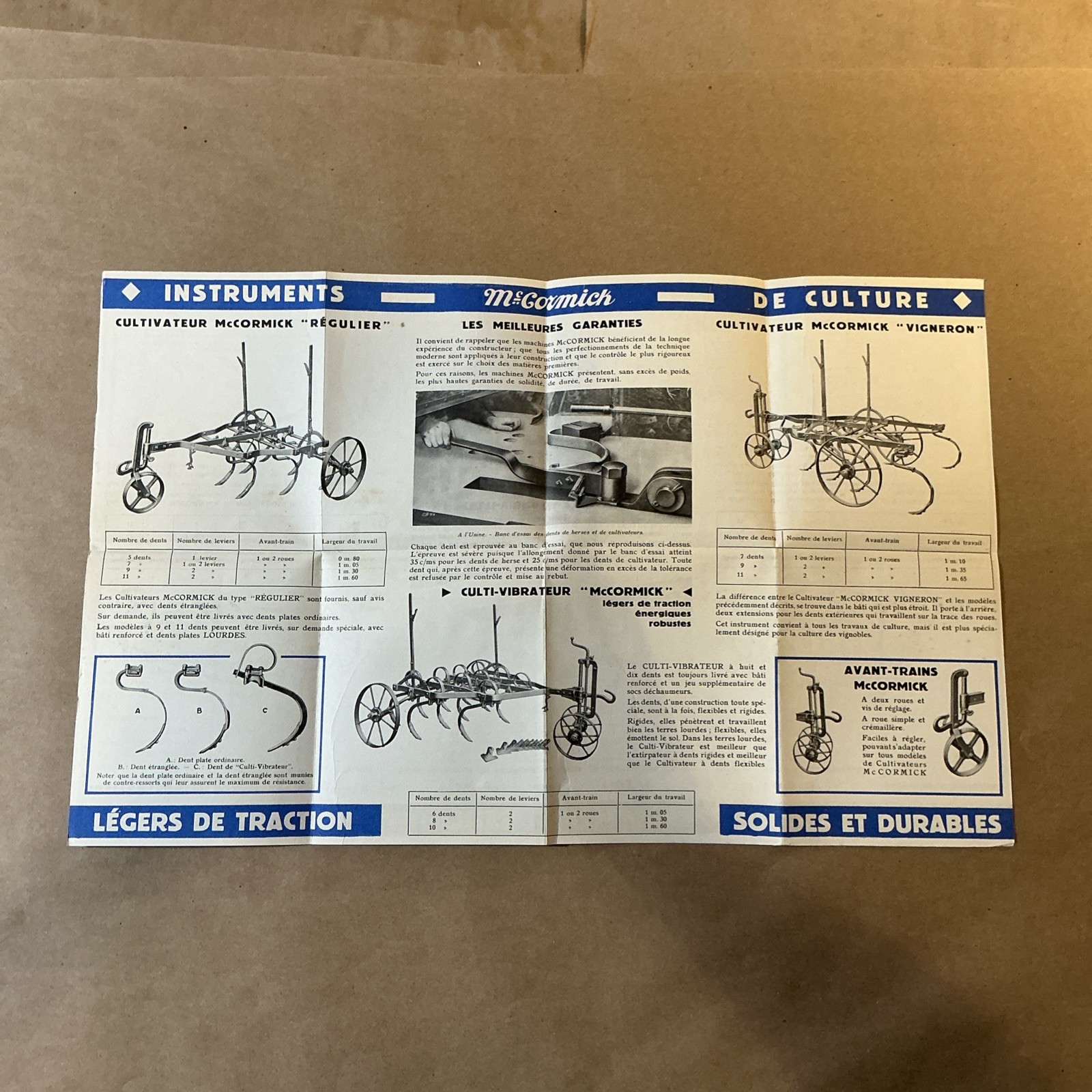 Group Of 7 French McCormick Deering Brochures As Is INV-P0904