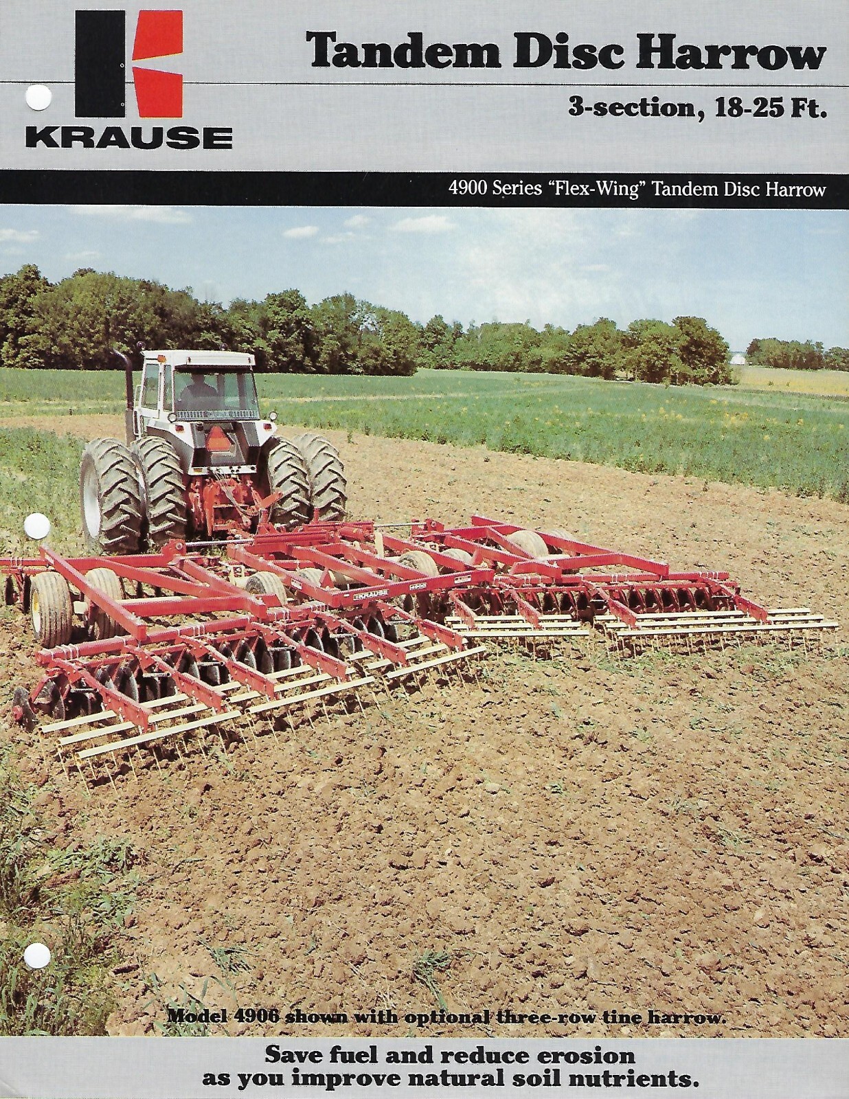Farm Implement Brochure – Krause – 4900 series – Tandem Disc Harrow (F8792)