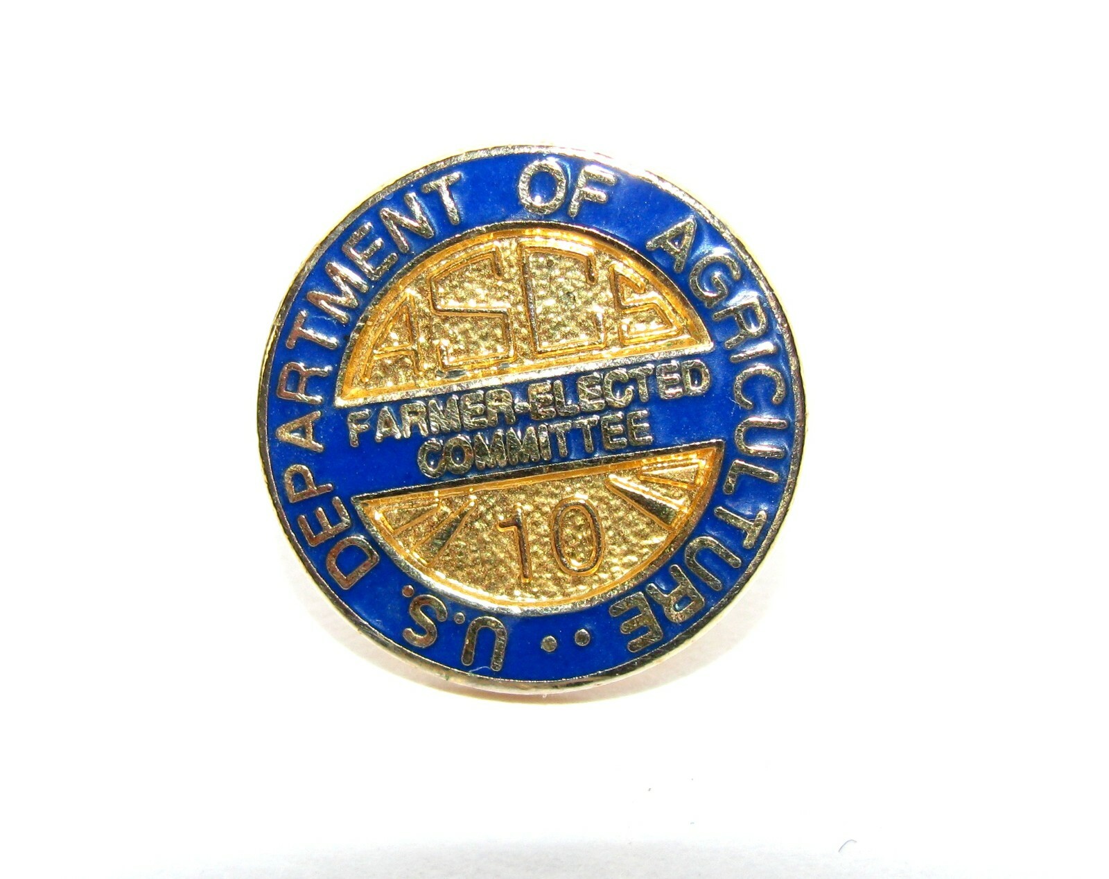 U.S. Department of Agriculture Farmer Elected Committee 10 Year Service Pin Ag