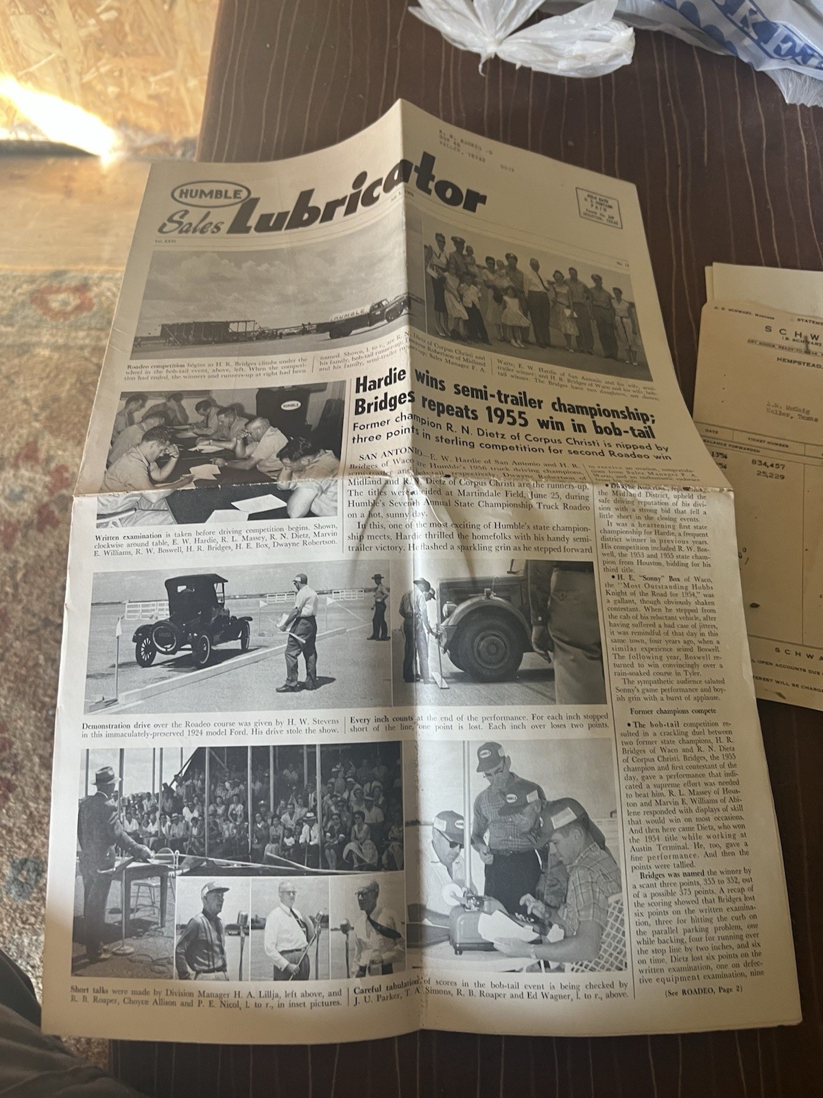Vintage 8 Page Humble Lubricator Sales News Letter Brochure July 5, 1956