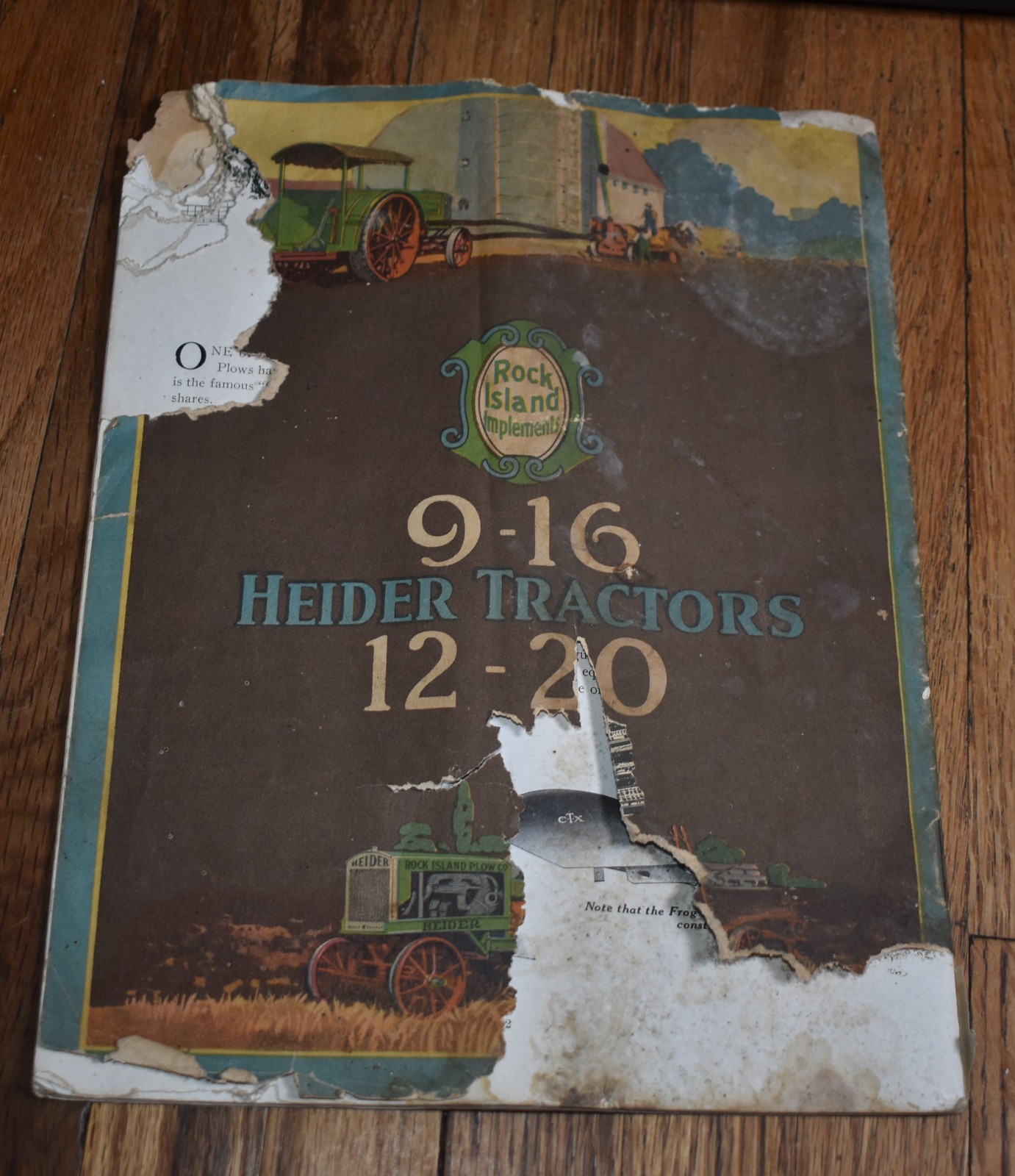 Vintage Heider Tractors Rock Island Plow Company Advertising Farm Sales Brochure