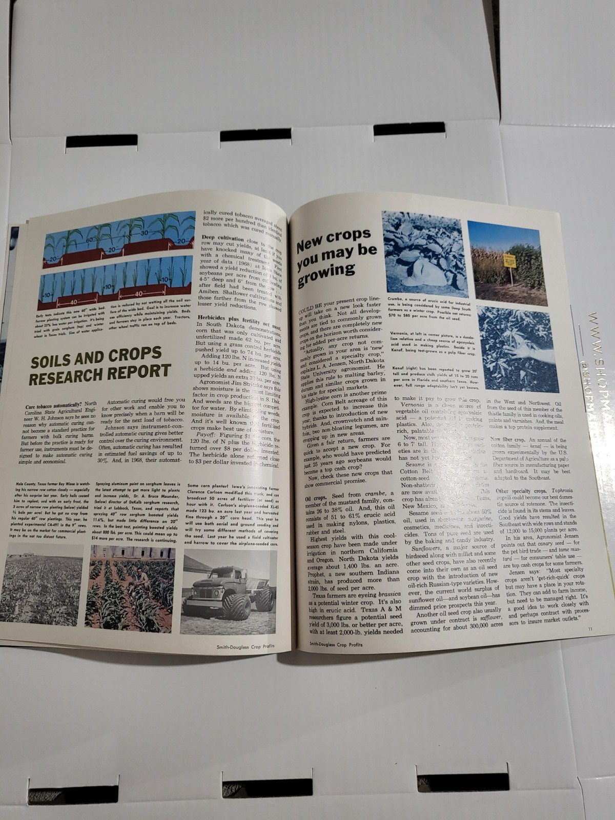 Vintage 1969 Smith-Douglass Guide To Crop Profits BOOKLET IH CASE John Deere