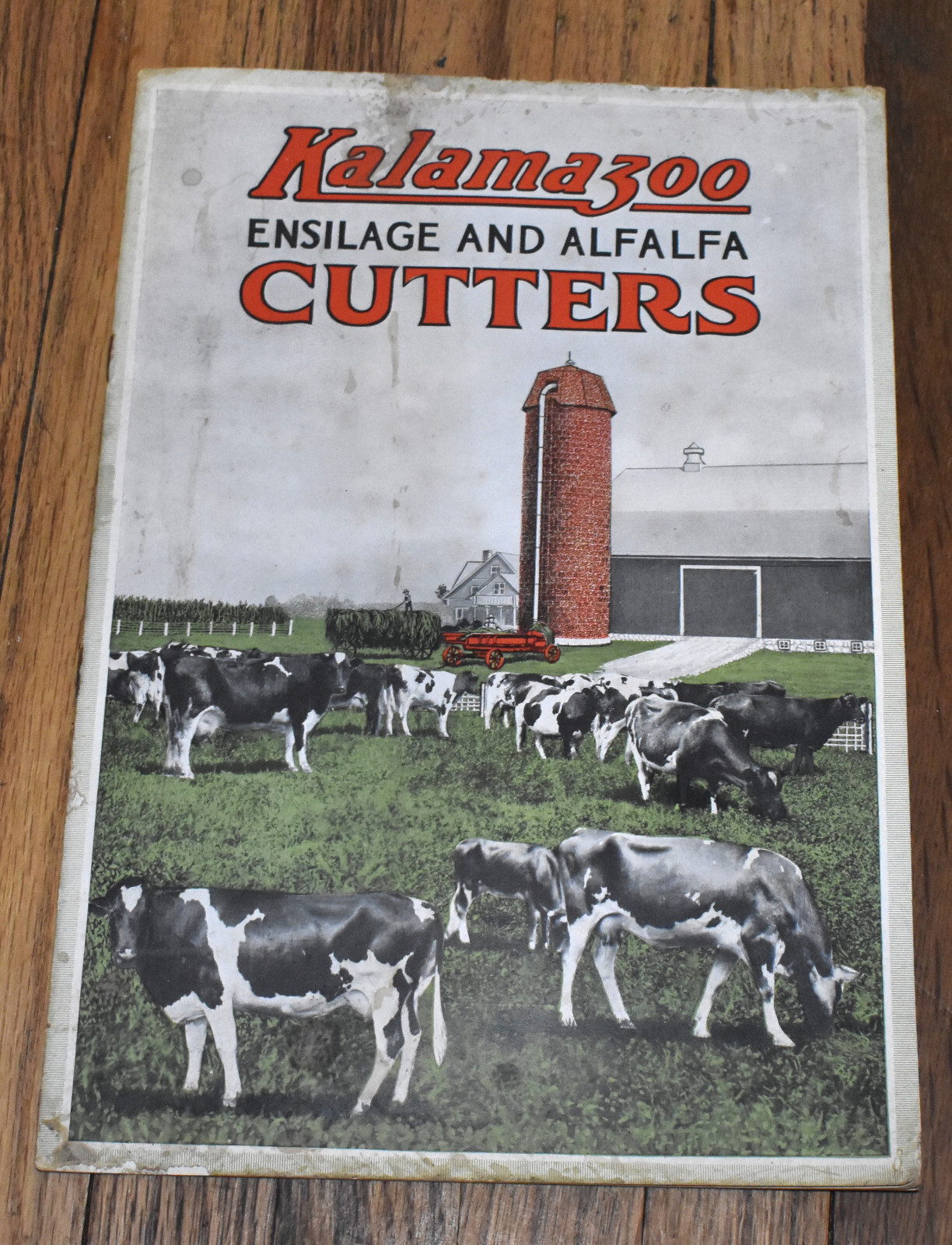 Vintage 1900s Kalamazoo Silo Co Ensilage Cutters Farm Brochure Color Catalog