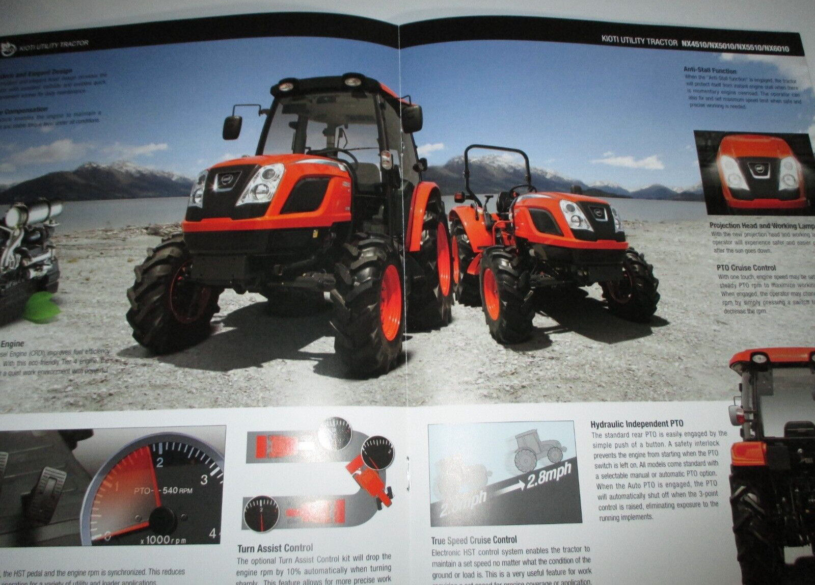 *Kioti NX Series Tractor Sales Brochure NX4510 NX5010 NX5510 NX6010 C/H/CH 10/13