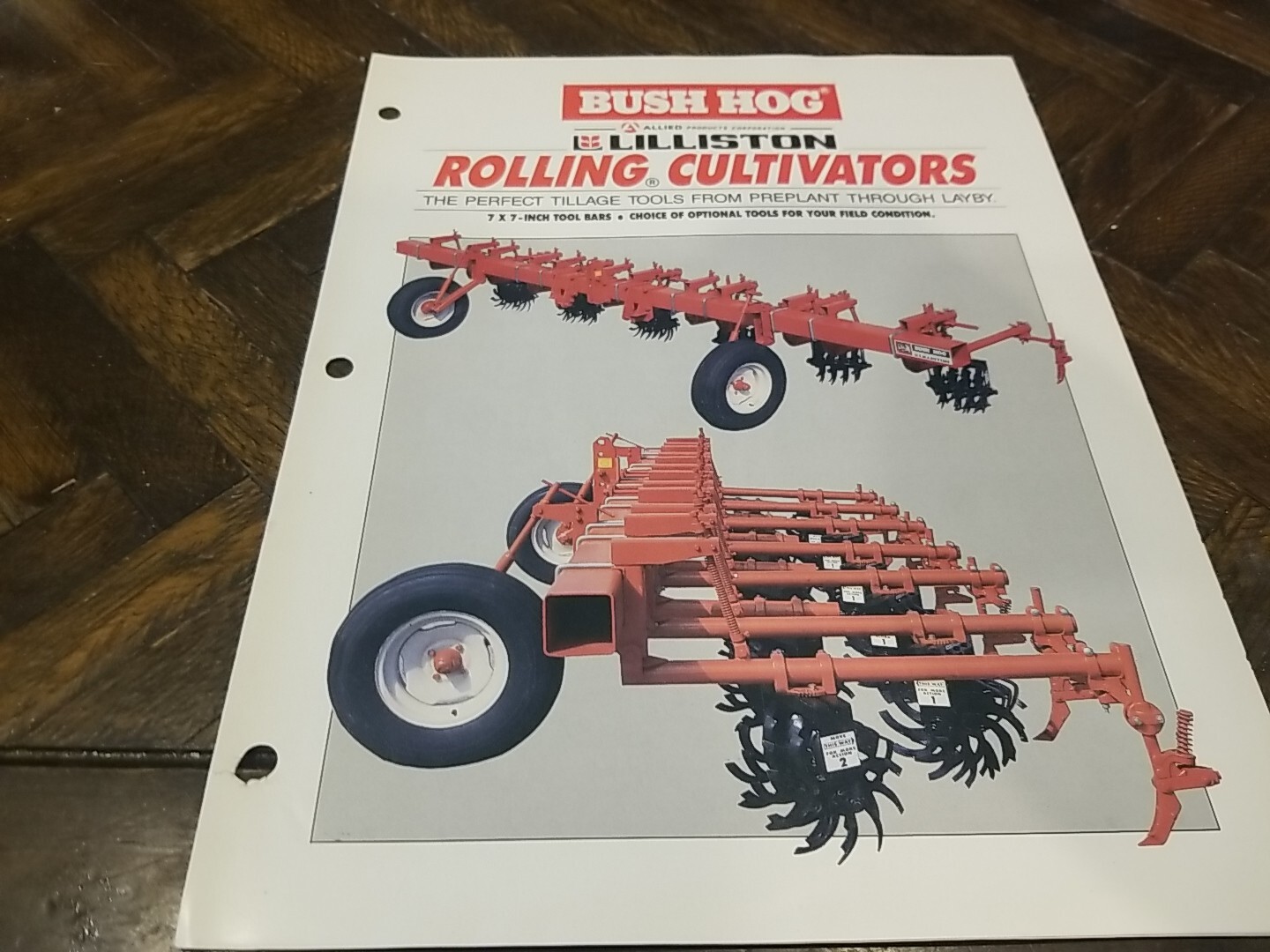 BUSH HOG Rolling Cultivators Sales Brochure 4 Pages
