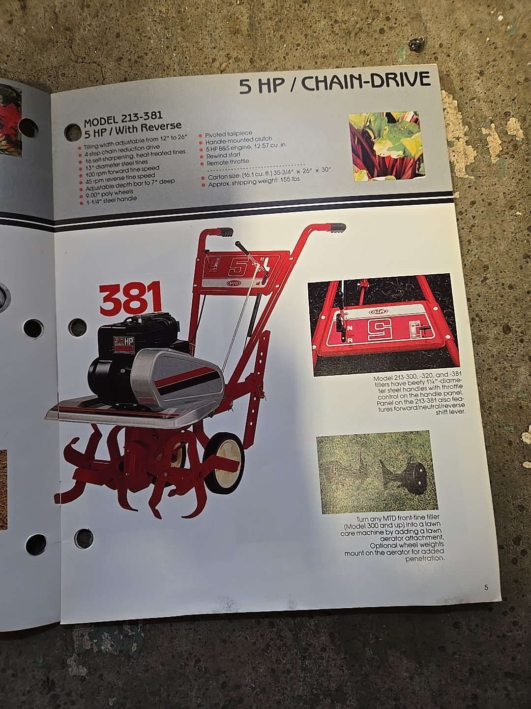1983 MTD Rotary Tillers Brochure Catalog Point Of Sale