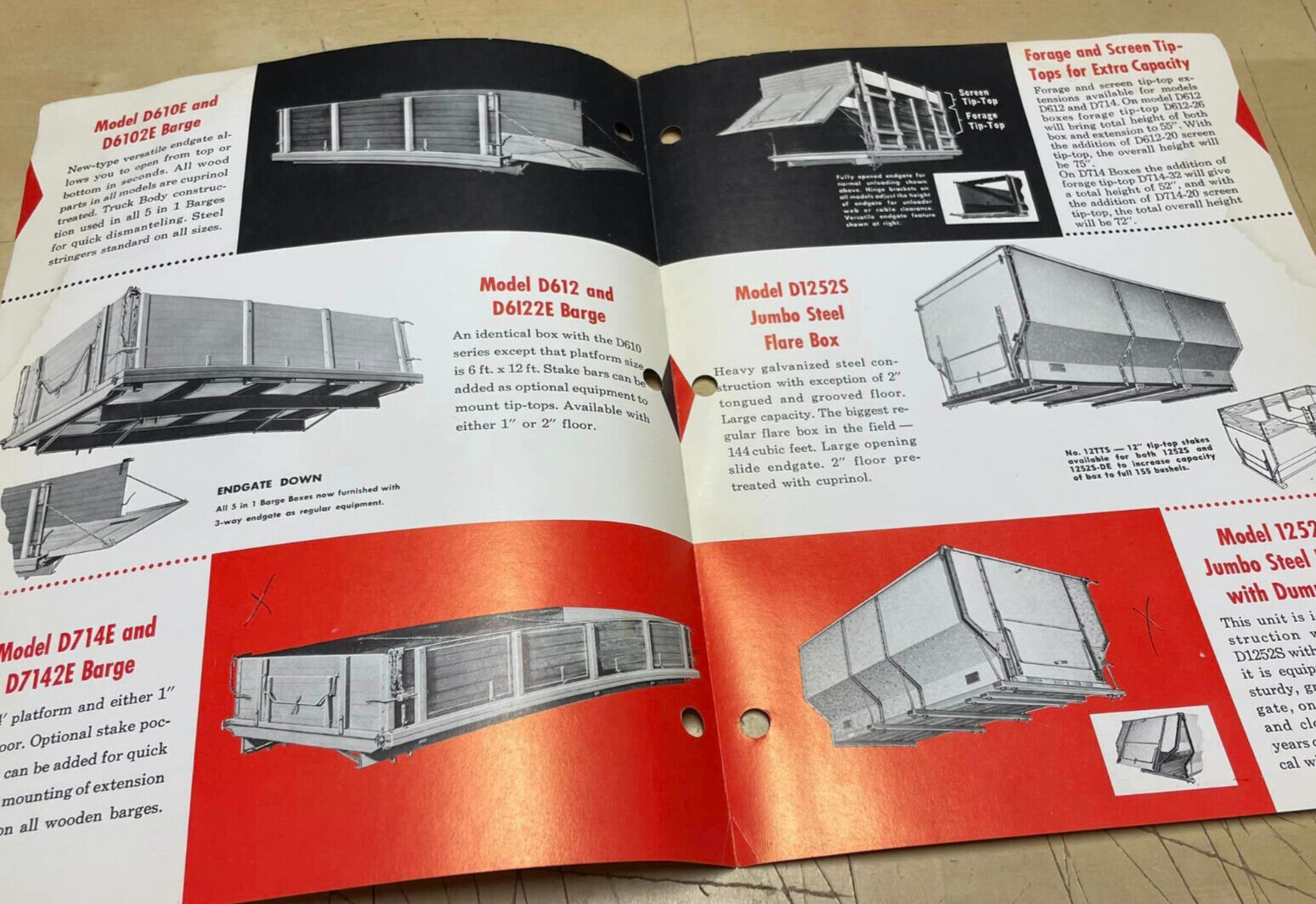 Vtg Midwest Farm Wagons Barge Boxes Dultmeier Mfg Brochure Price List Bundle
