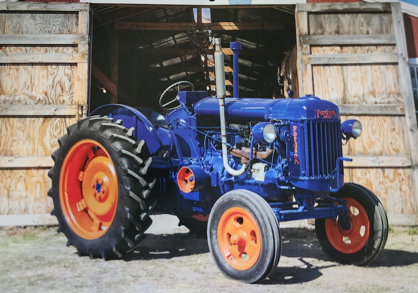 Fordson Tractor Vintage Picture Wall Art Country Farm Barn Decor NOS