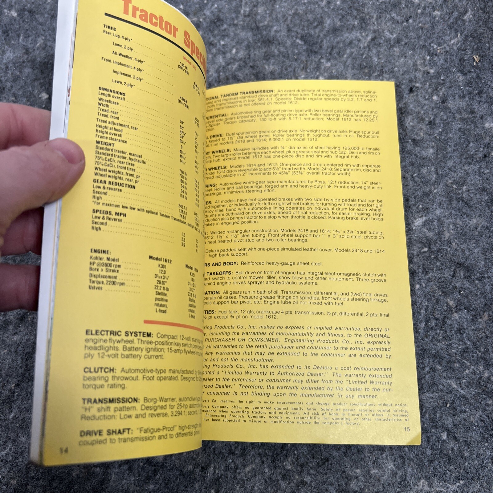 1979 Economy Power King Tractor Sales Brochure