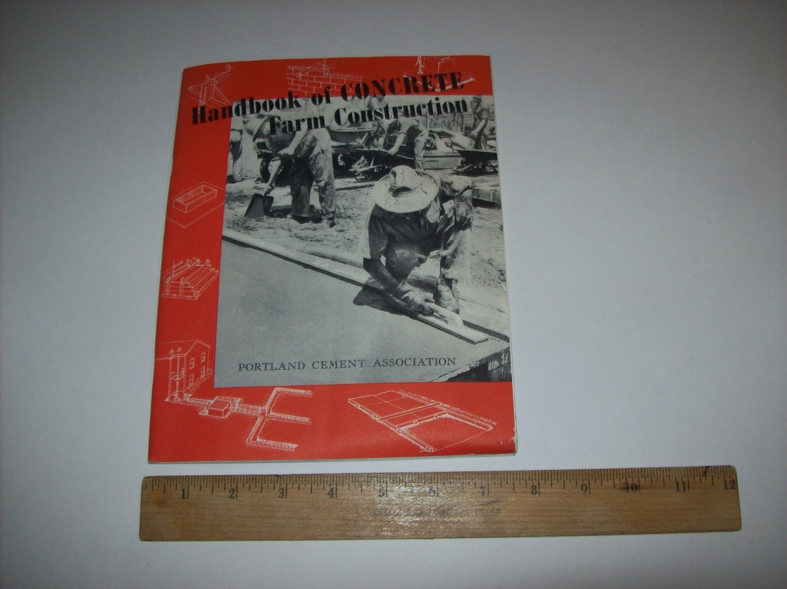 Vintage 1949 HANDBOOK OF CONCRETE FARM CONSTRUCTION, Portland Cement Association