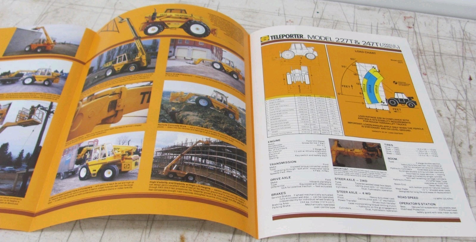 Sellick Teleporter telescopic Boom-Materials Handler Sales Brochure TEL-5-84R