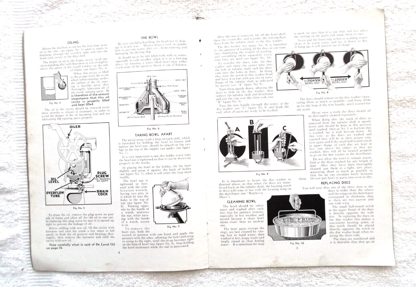 DE LAVAL STERLING SERIES CREAM SEPARATORS INSTRUCTION MANUAL F.1973-8-35