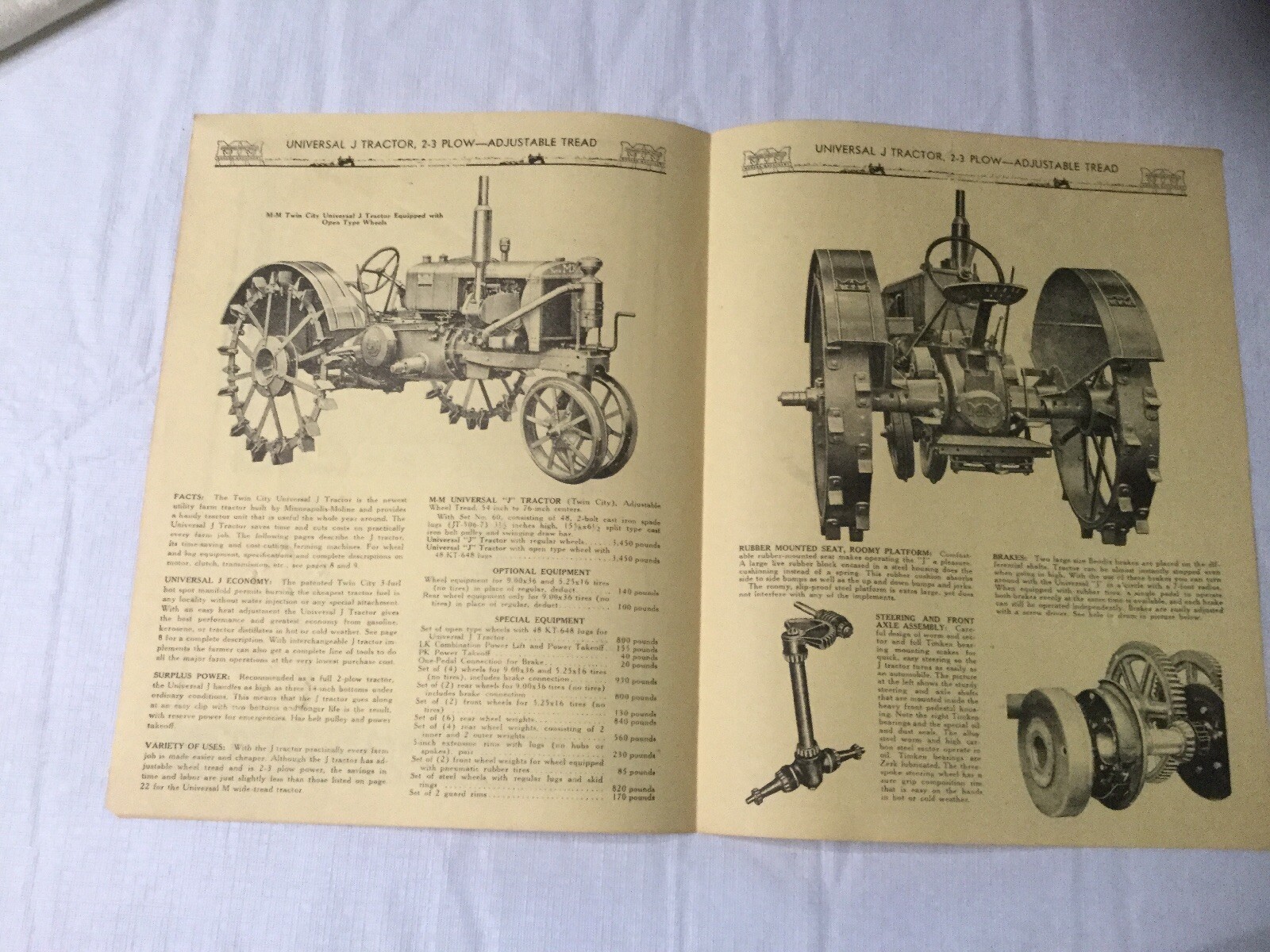 Joseph L. Ertl Scale Models Collectors Series NO. 9, 8, 7, 6, 5 Sales Brochure