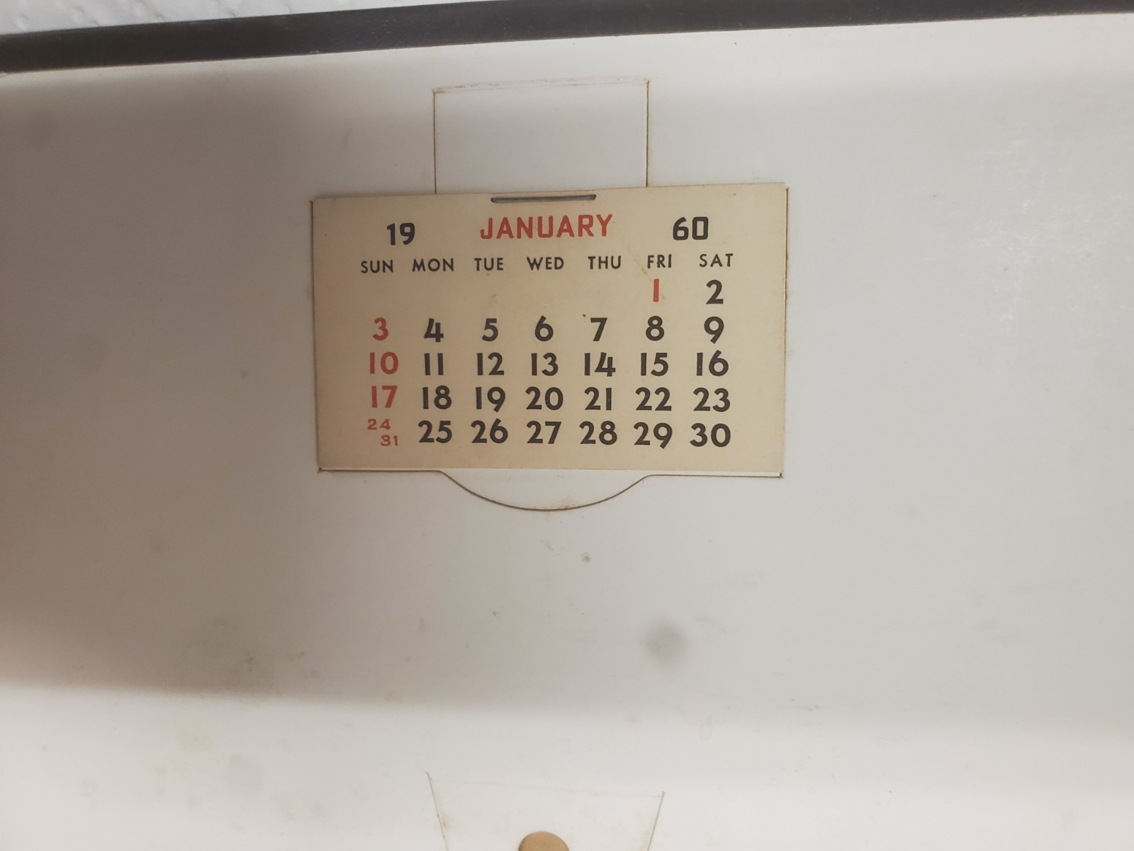 7&Prime; X 5&Prime; Framed Thermometer Farmers Elevator Traer Iowa 1960 Calendar Grain Feed