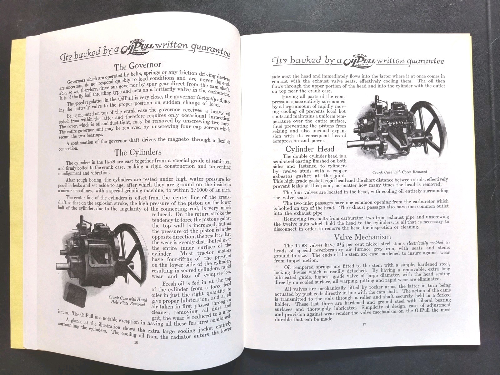 Rumley Oil Pull Tractor Dealer Brochure Guarantee Manual Print Advertising RARE