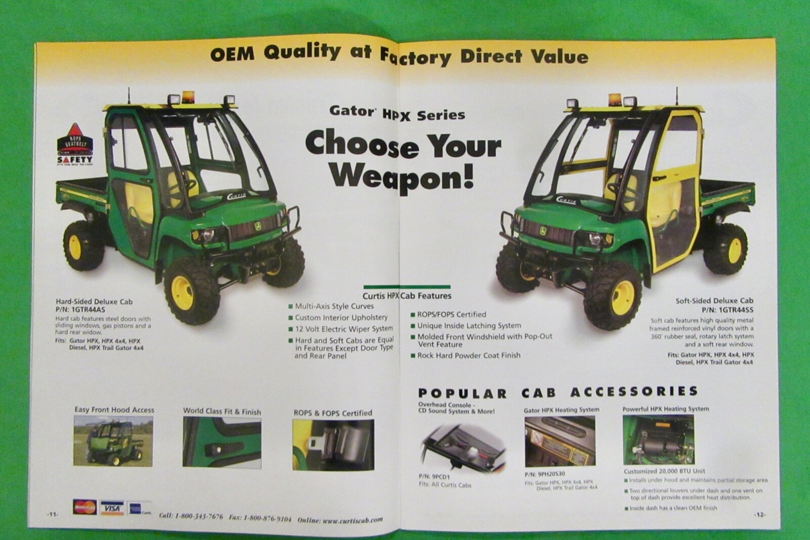 Curtis Factory Products Catalog / Focus on John Deere ( Worcester, Maine)