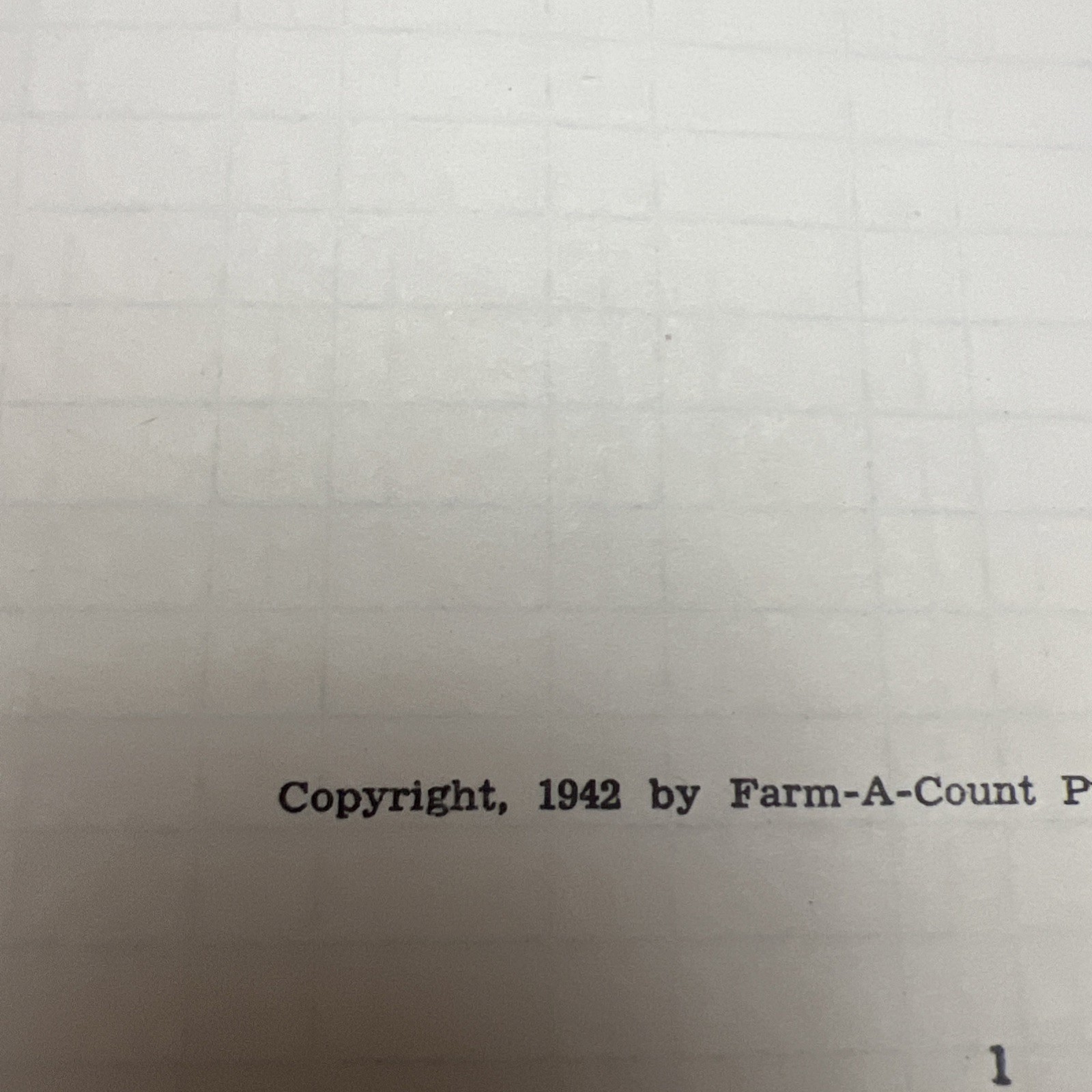 Vintage 1942 Farm Record Book Saint Paul, Minnesota