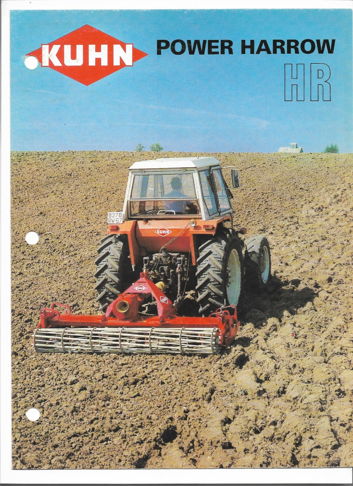 Original OEM OE Kuhn Models HR250 HR300 HR400 HR450 Power Harrows Sales Brochure