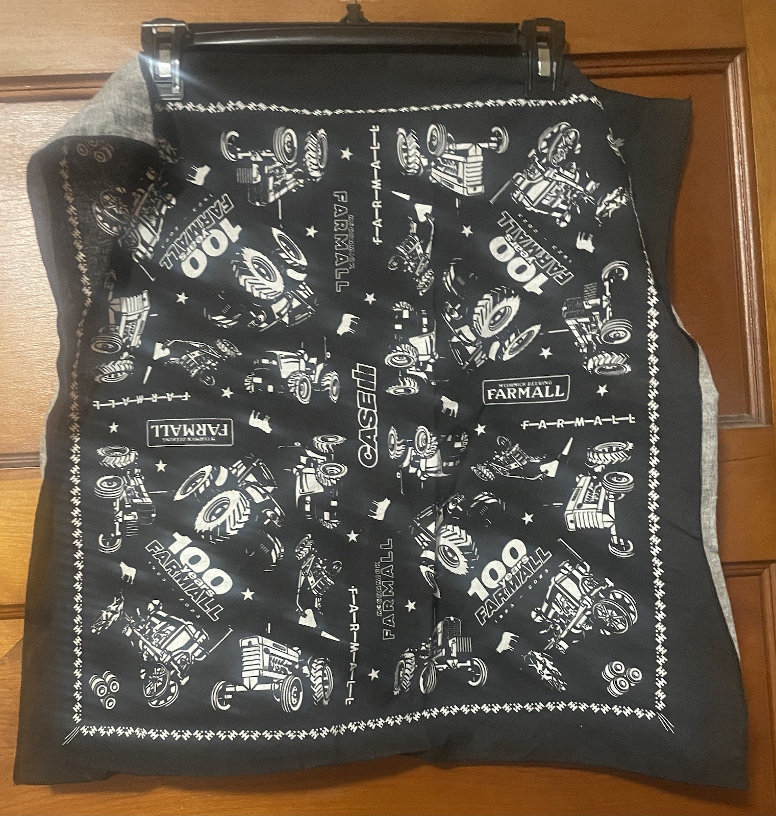 100 Years 1923-2023 McCormick Deering Farmall Black White Handkerchief