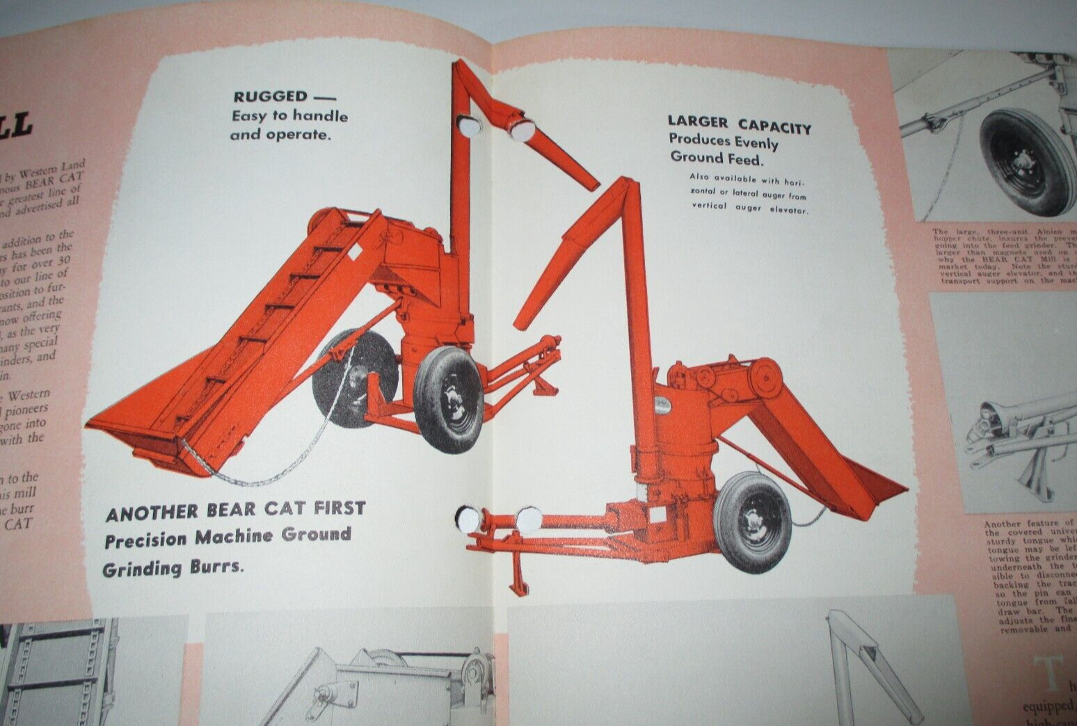 Bear Cat 12B Burr Type Feed Grinder Sales Brochure Literature Advertising 5-59