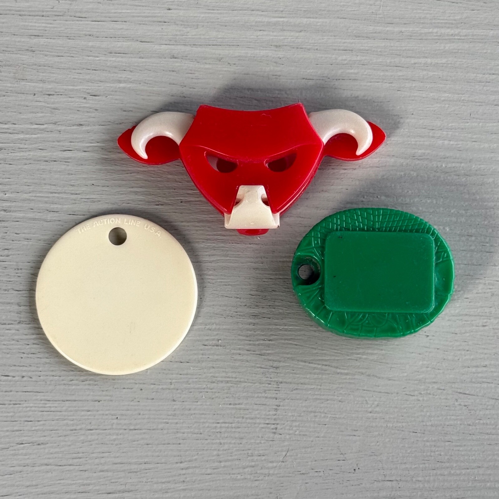 3 Vintage Advertising Keychains Belpre KS Kansas Alfalfa Mill Mobil Oil Bull Cow