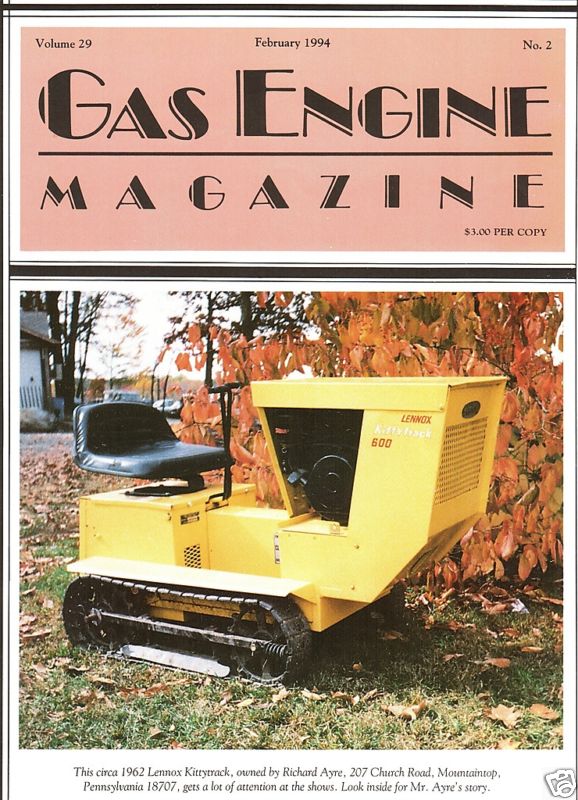 Detroit Engine – Pulley Sizes – Lennox Kittytrack dozer