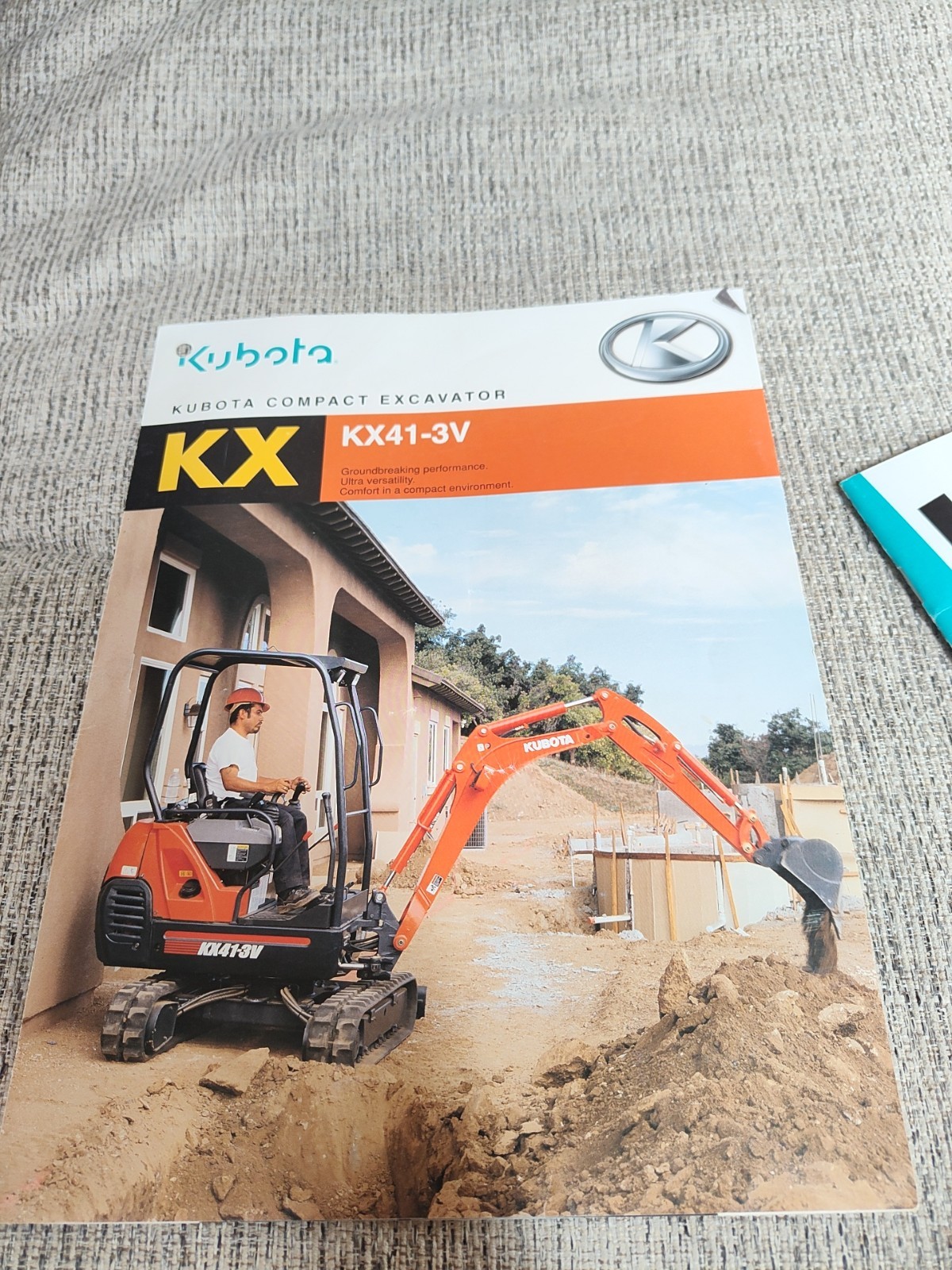 2003 Kubota KX Compact Excavator sales brochure