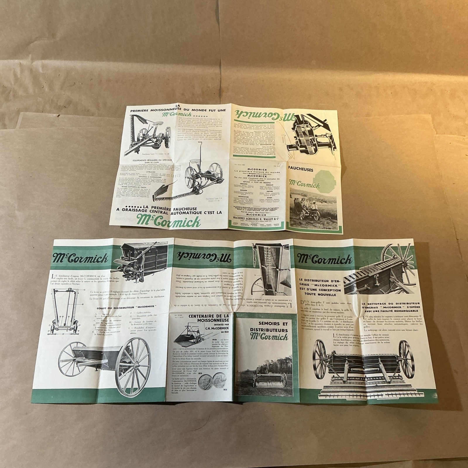 Group Of 7 French McCormick Deering Brochures As Is INV-P0904