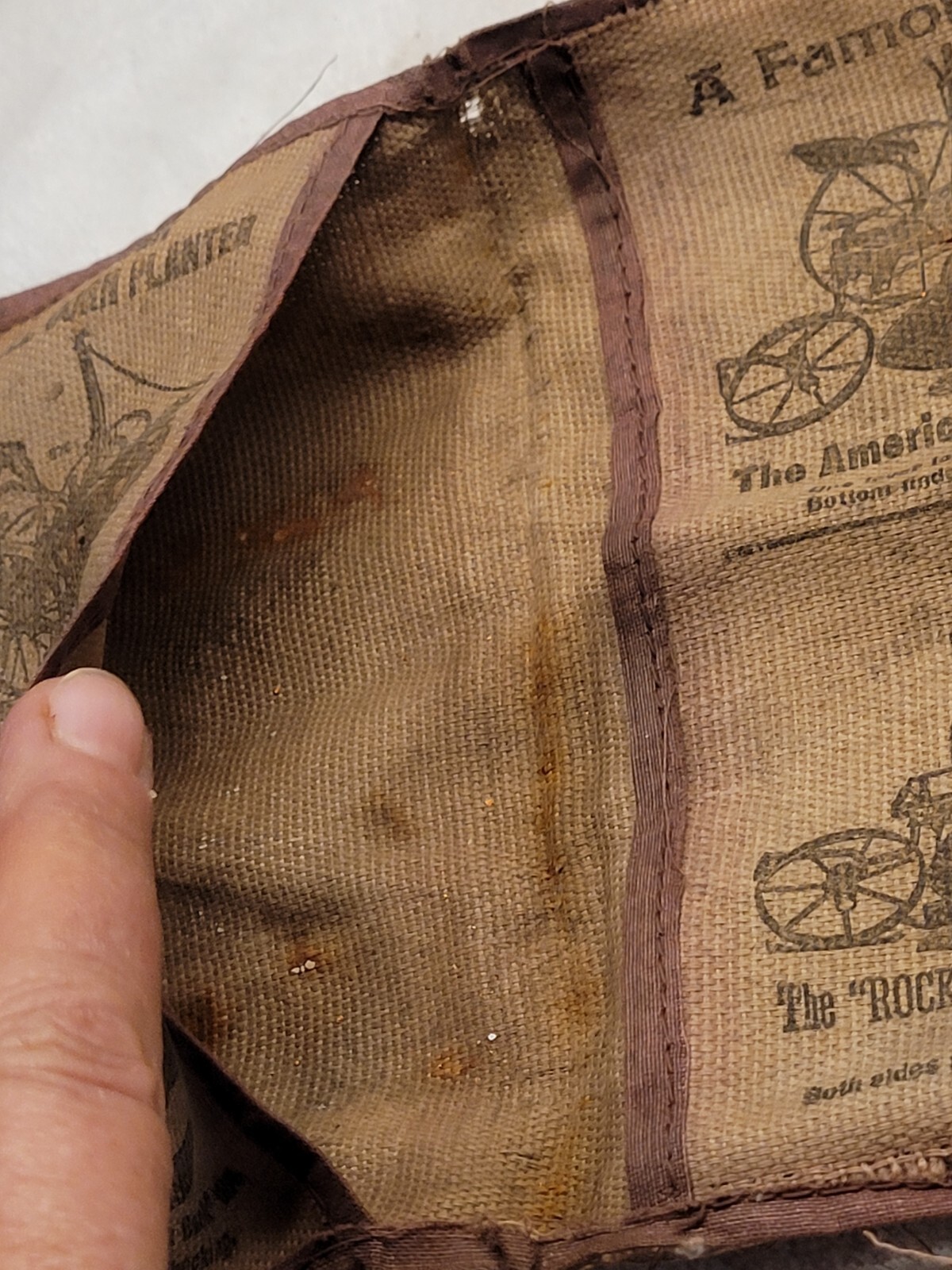 ROCK ISLAND PLOW COMPANY 1800s CLOTH FARMING ADVERTISEMENT ROCK ISLAND ILLINOIS