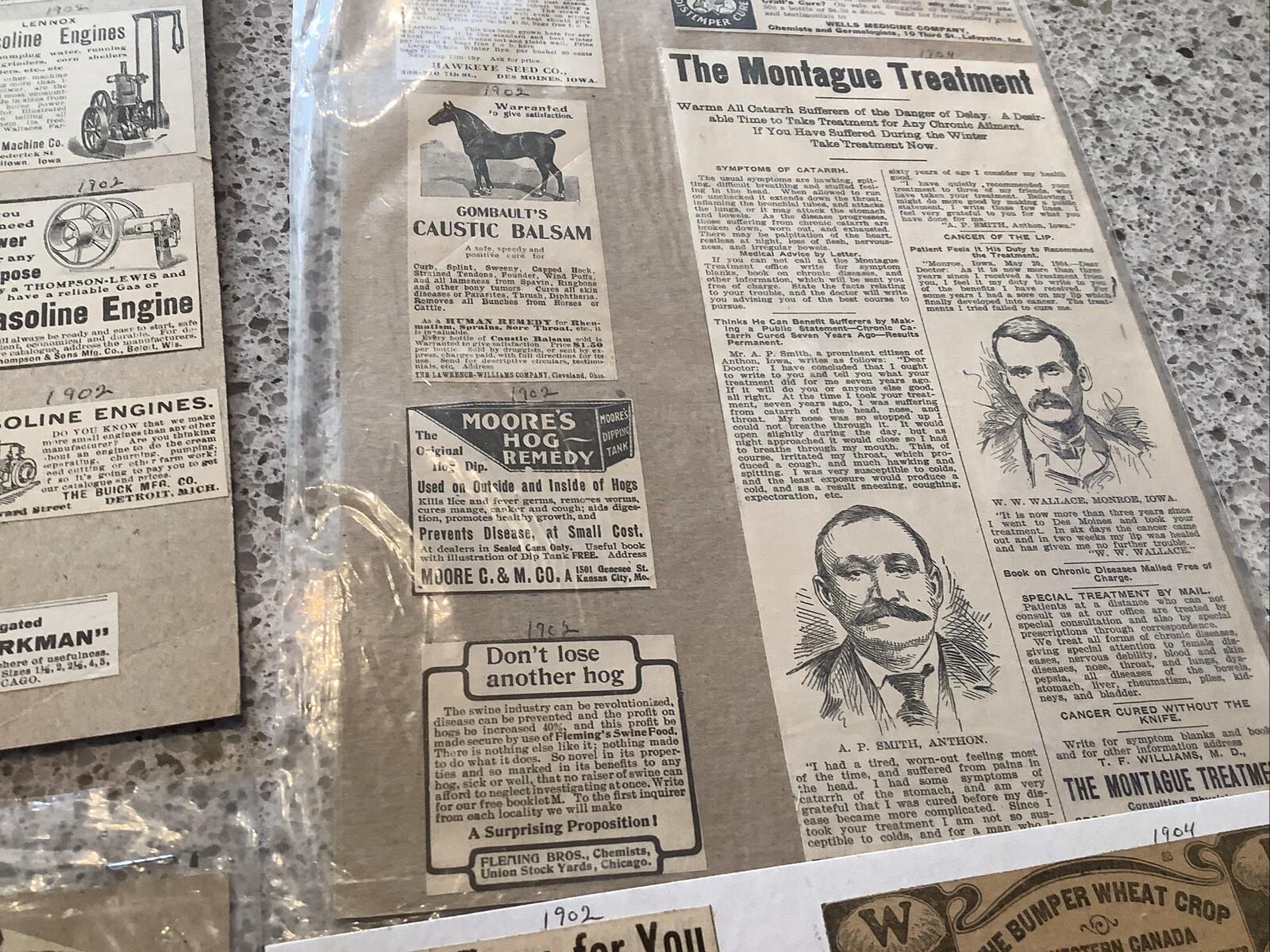 80+ B&W Print Magazine ads Farm Related 1900-10 Land Machinery Feed Gloves More