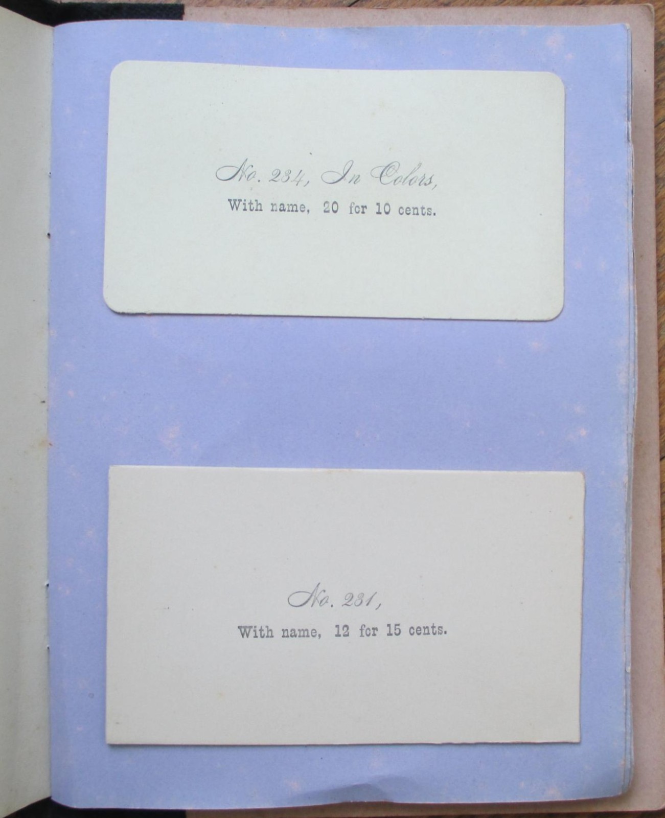 Victorian Trade Calling Card 1890 Salesmen&rsquo;s Sample Book Union Card Fringed