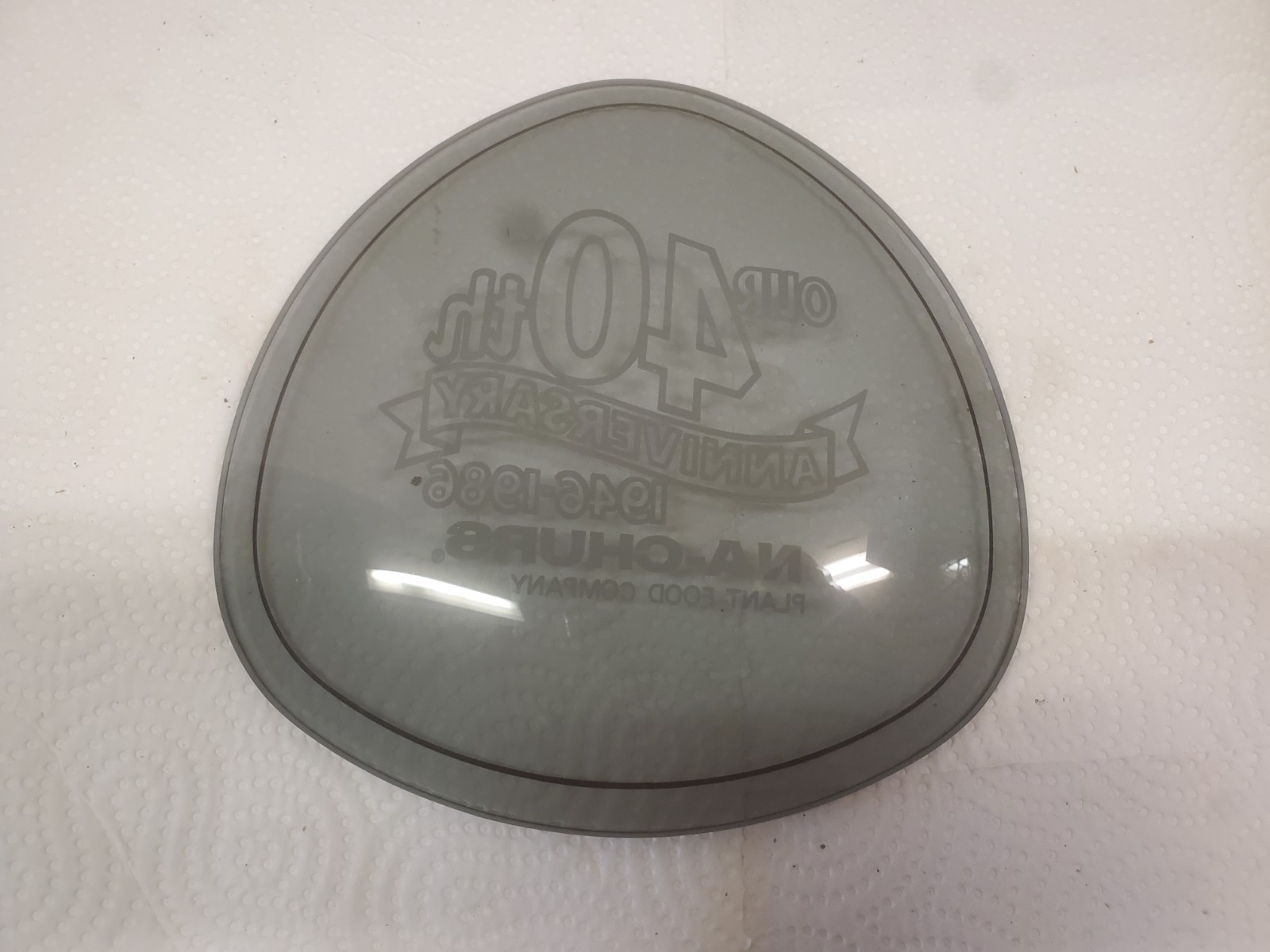 Glass Plate Na-churs Plant Food 40th Anniversary 1946-1986 Readlyn Iowa Farm