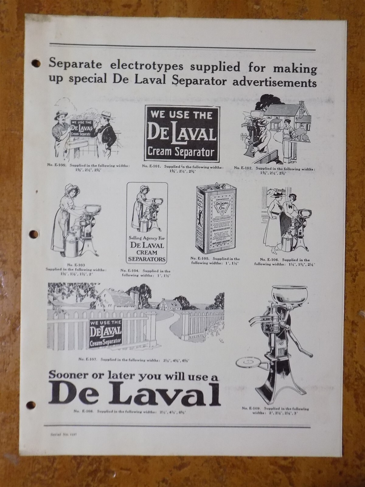 De Laval Separator Advertisements Brochure Pamphlet c.1920s