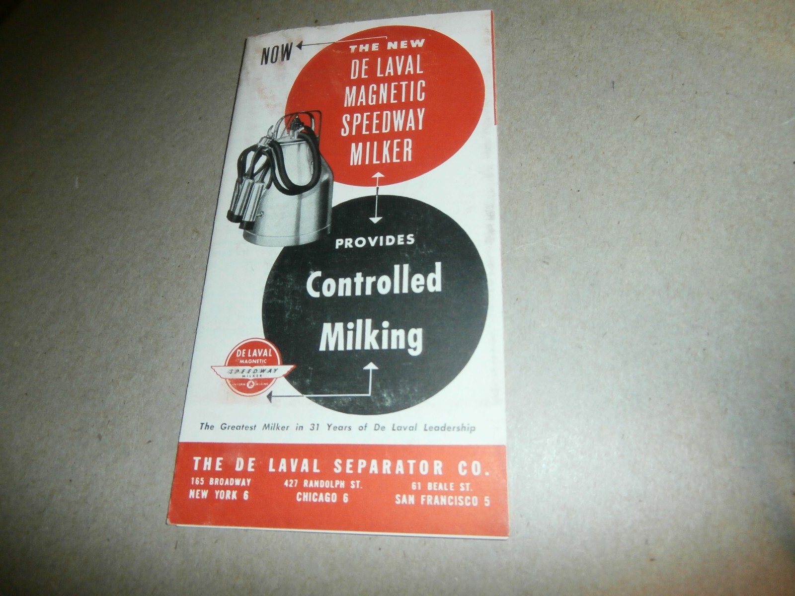 De Laval Speedway Milker Water Heater Separator Rubber Plant Brochures Lineboro
