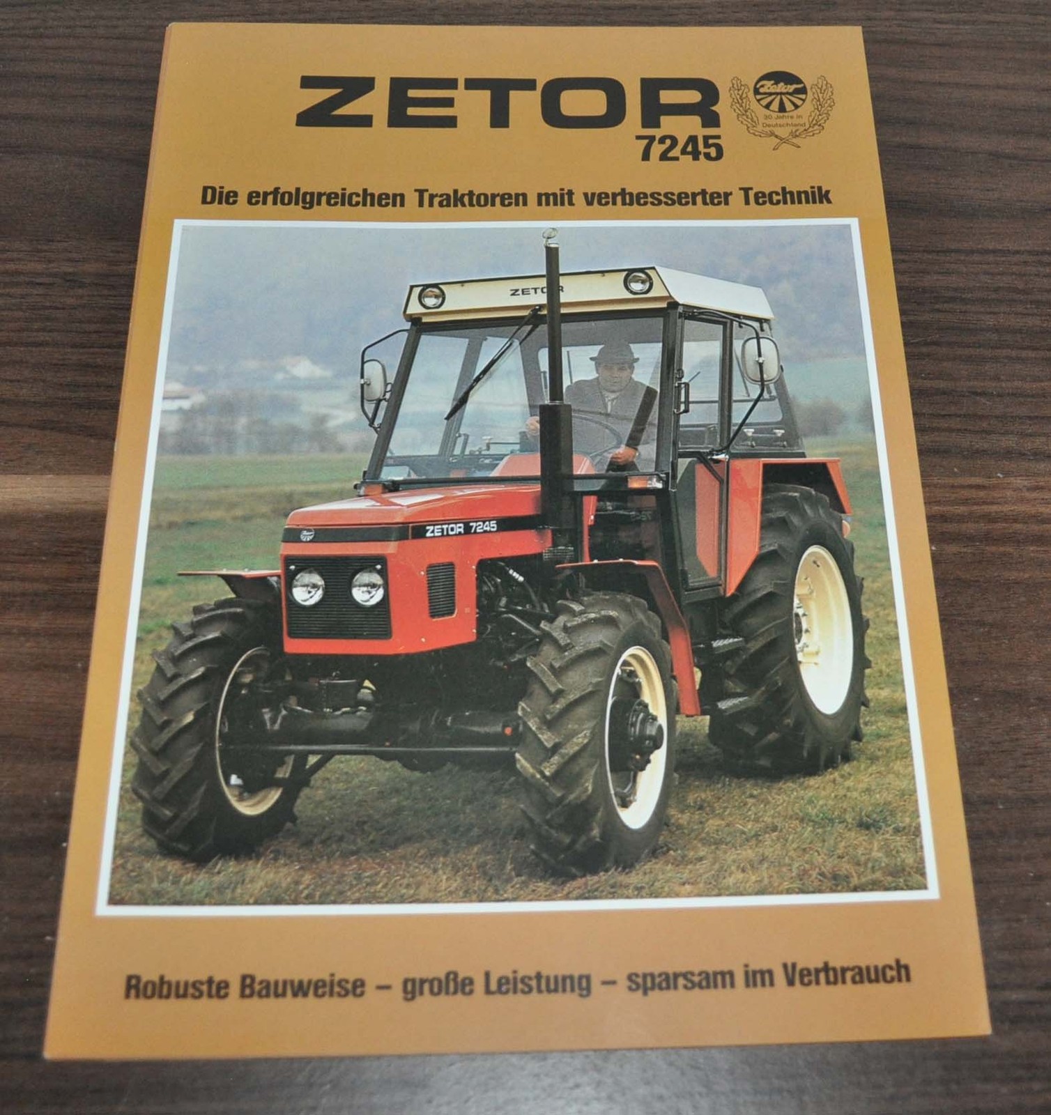 Zetor 7245 Tractor Specification Brochure Prospekt