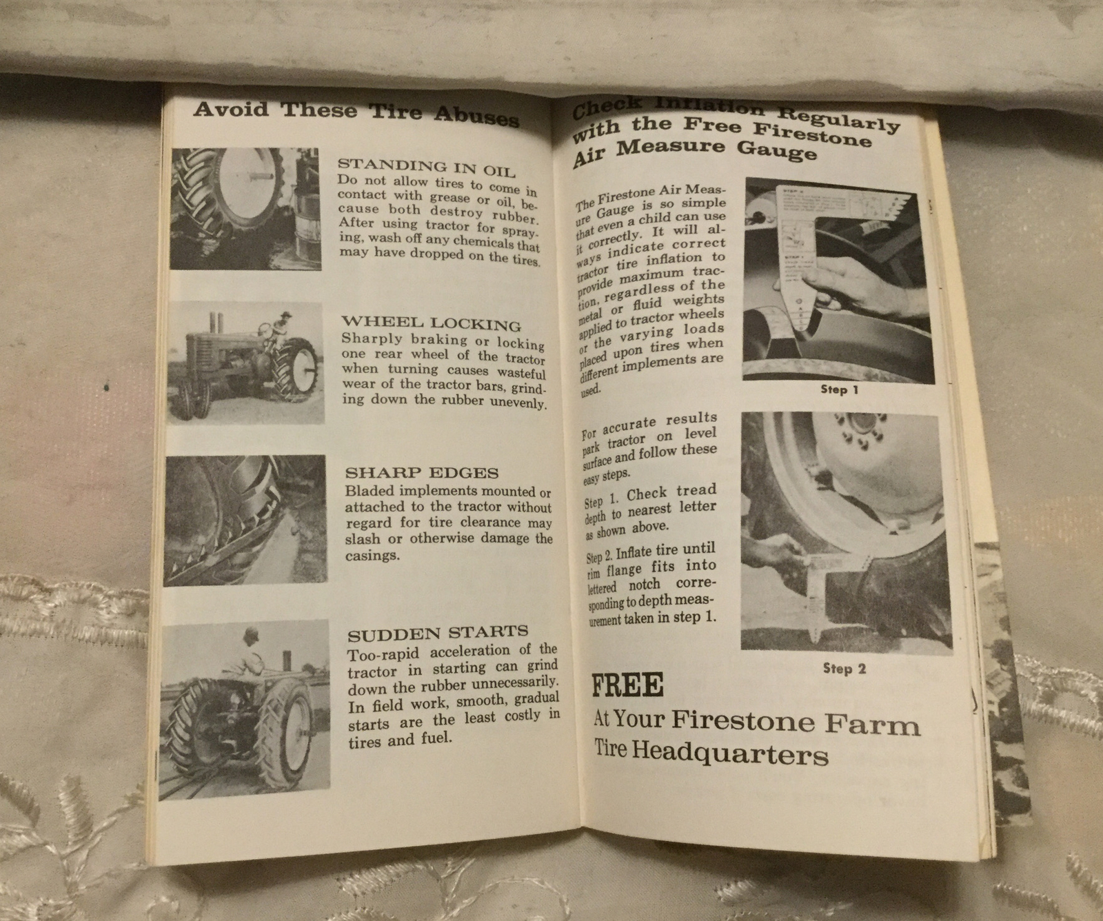 Vintage 1959 Firestone Advertising Farm Notebook W/Helpful Farm Tips-Unused