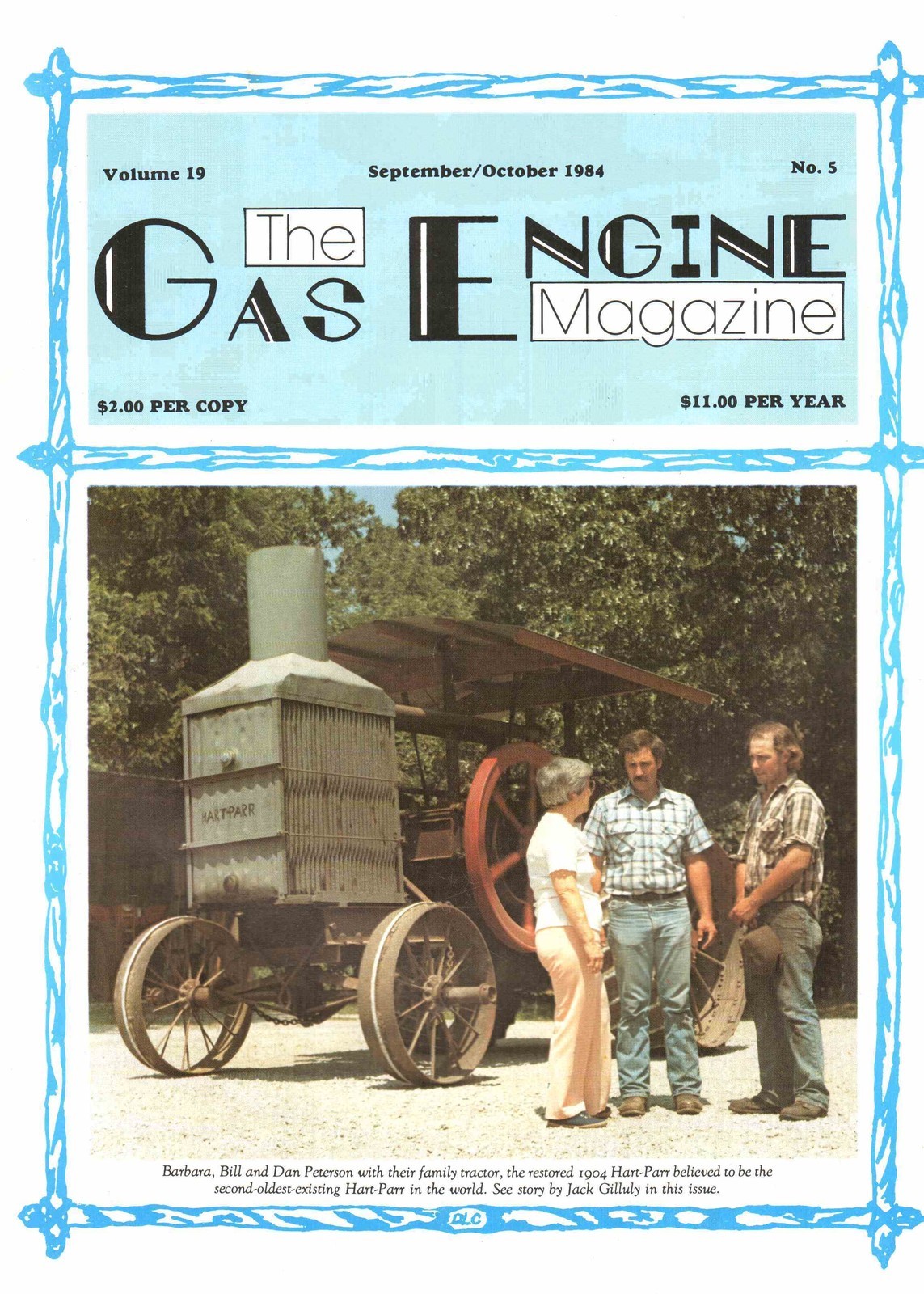 1904 Hart Parr 22-40 tractor, IHC Type M engine, 10-20 Russell Engine